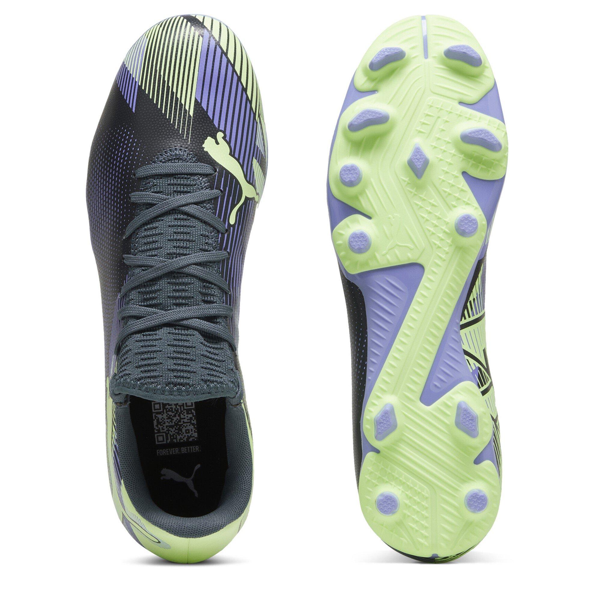 Grey/Purple/Grn - Puma - Future 7 Play Firm Ground Football Boots - 3