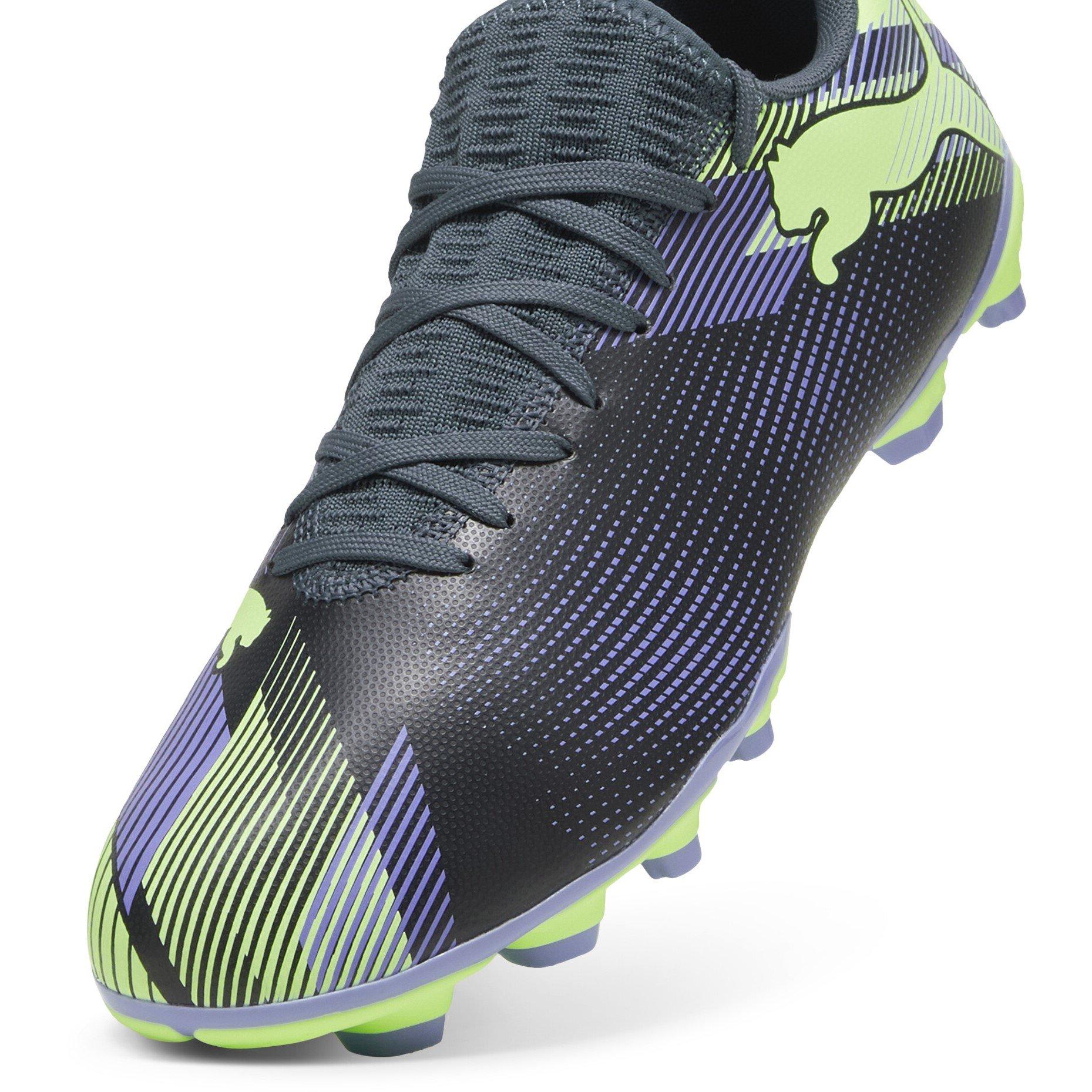 Grey/Purple/Grn - Puma - Future 7 Play Firm Ground Football Boots - 6