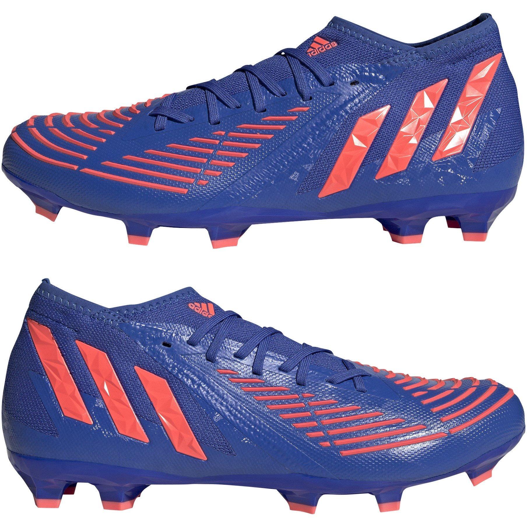 Blue/Orange - adidas - Edge.2 Firm Ground Boots Unisex - 9