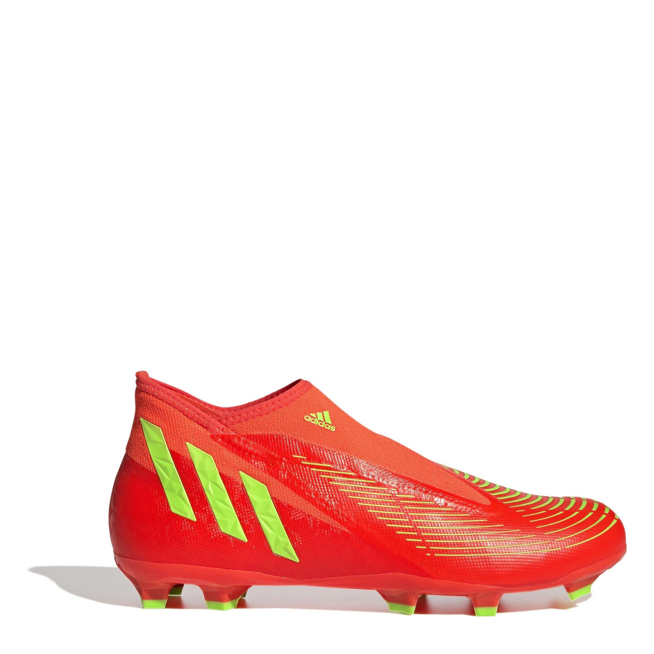 Rood/Groen/Zwart - adidas - Predator Edge.3 Laceless Firm Ground Football Boots - 1