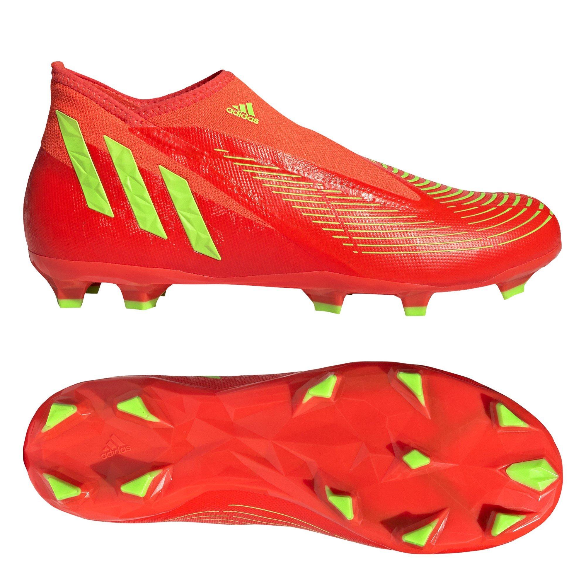 Rood/Groen/Zwart - adidas - Predator Edge.3 Laceless Firm Ground Football Boots - 11
