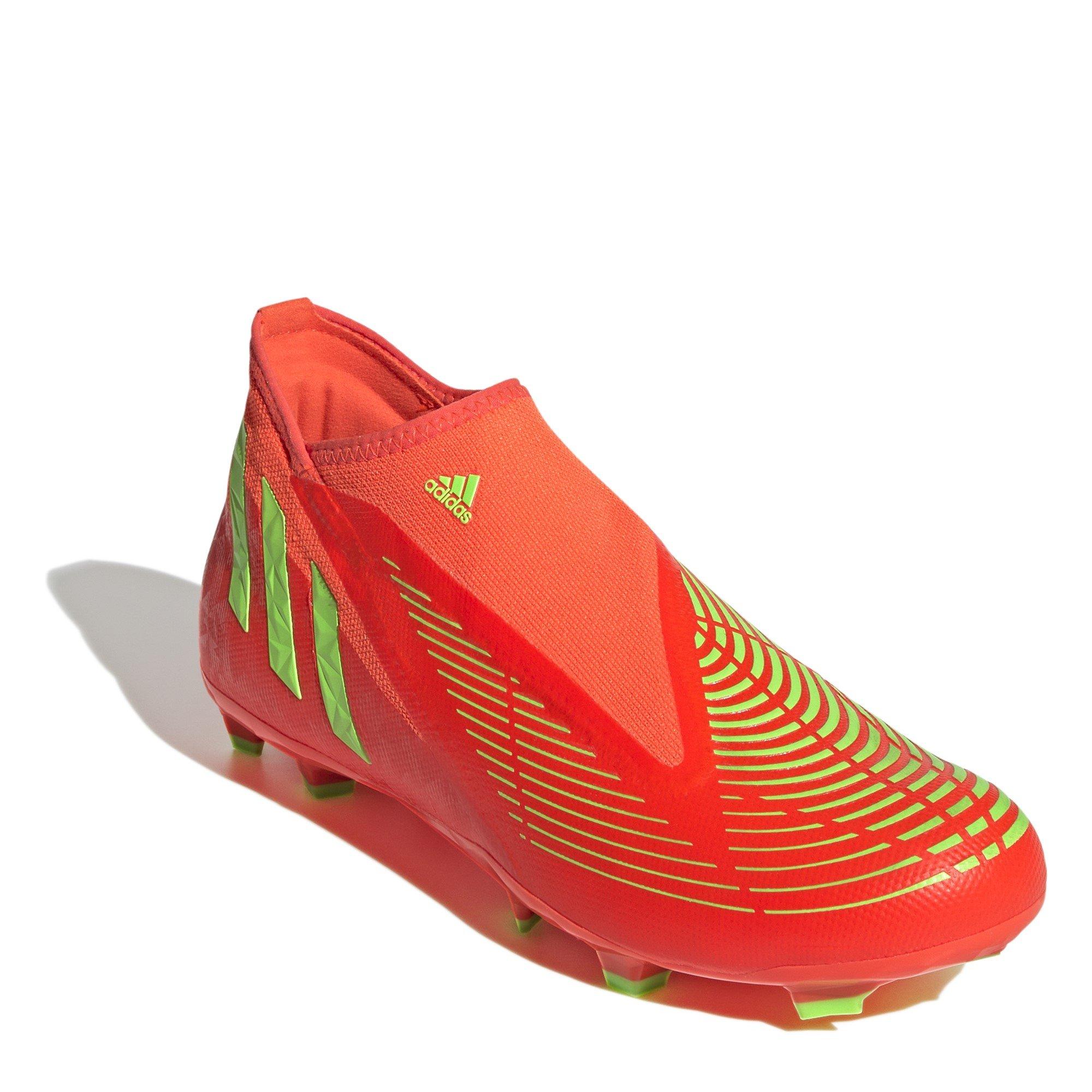 Rood/Groen/Zwart - adidas - Predator Edge.3 Laceless Firm Ground Football Boots - 3