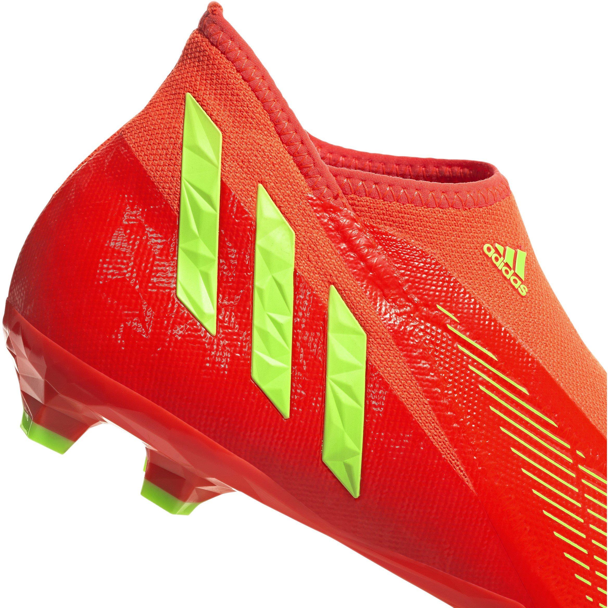 Rood/Groen/Zwart - adidas - Predator Edge.3 Laceless Firm Ground Football Boots - 8