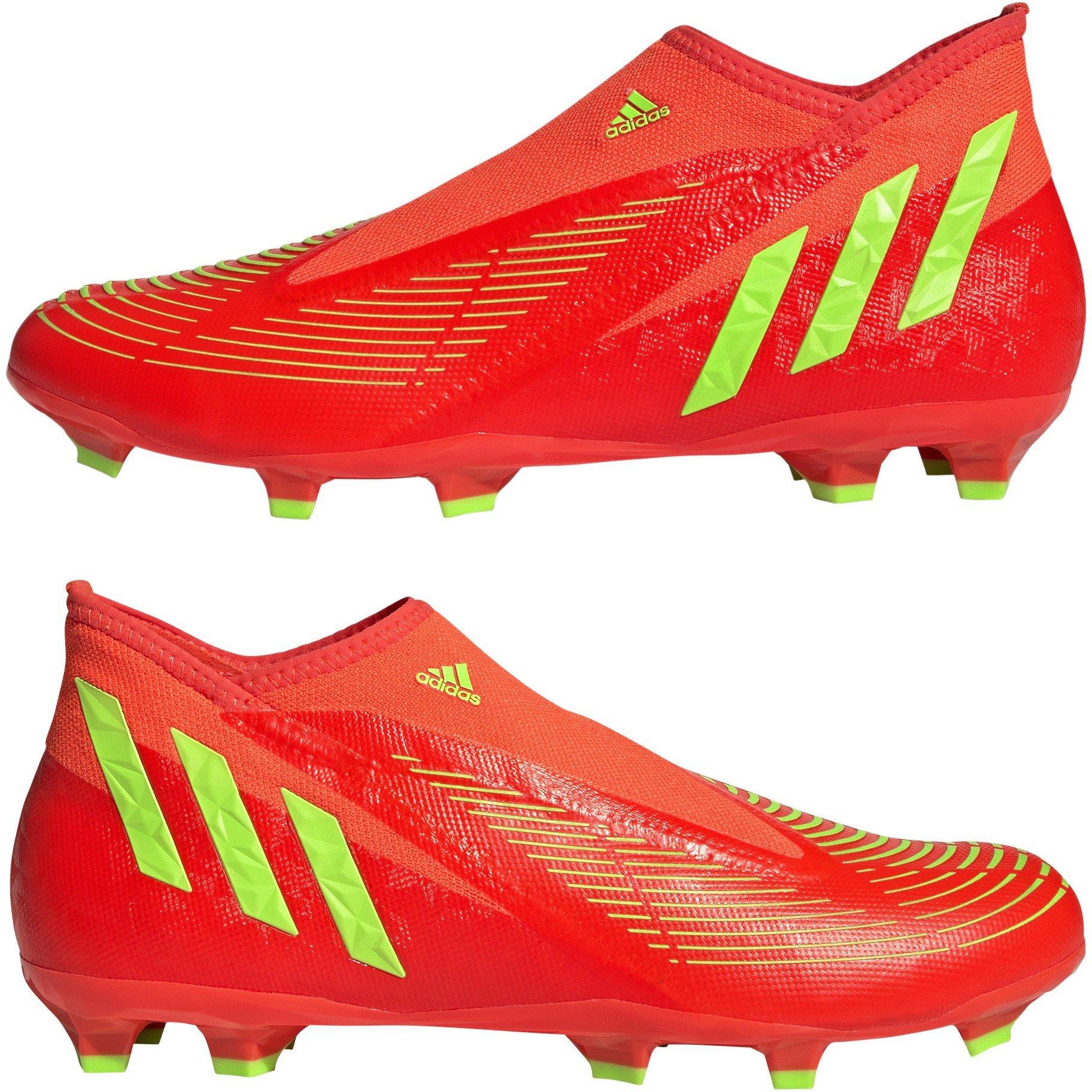 Rood/Groen/Zwart - adidas - Predator Edge.3 Laceless Firm Ground Football Boots - 10
