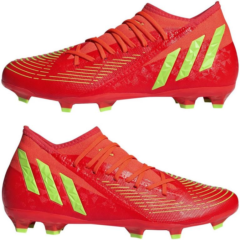 Rojo/Verde/Negro - adidas - Predator Edge.3 Firm Ground Football Boots - 9
