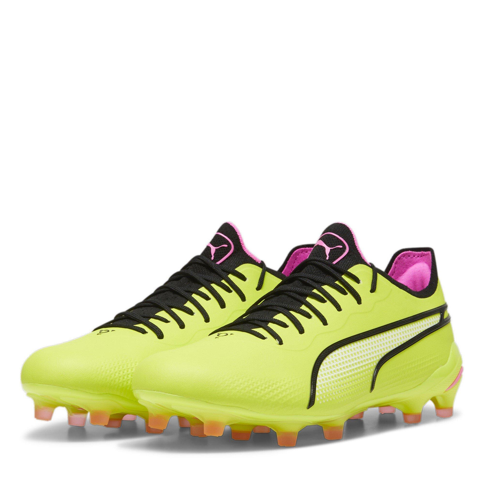 Puma Men's King Ultimate Firm Ground Football Boots - Green/Black - 7 (40.5)