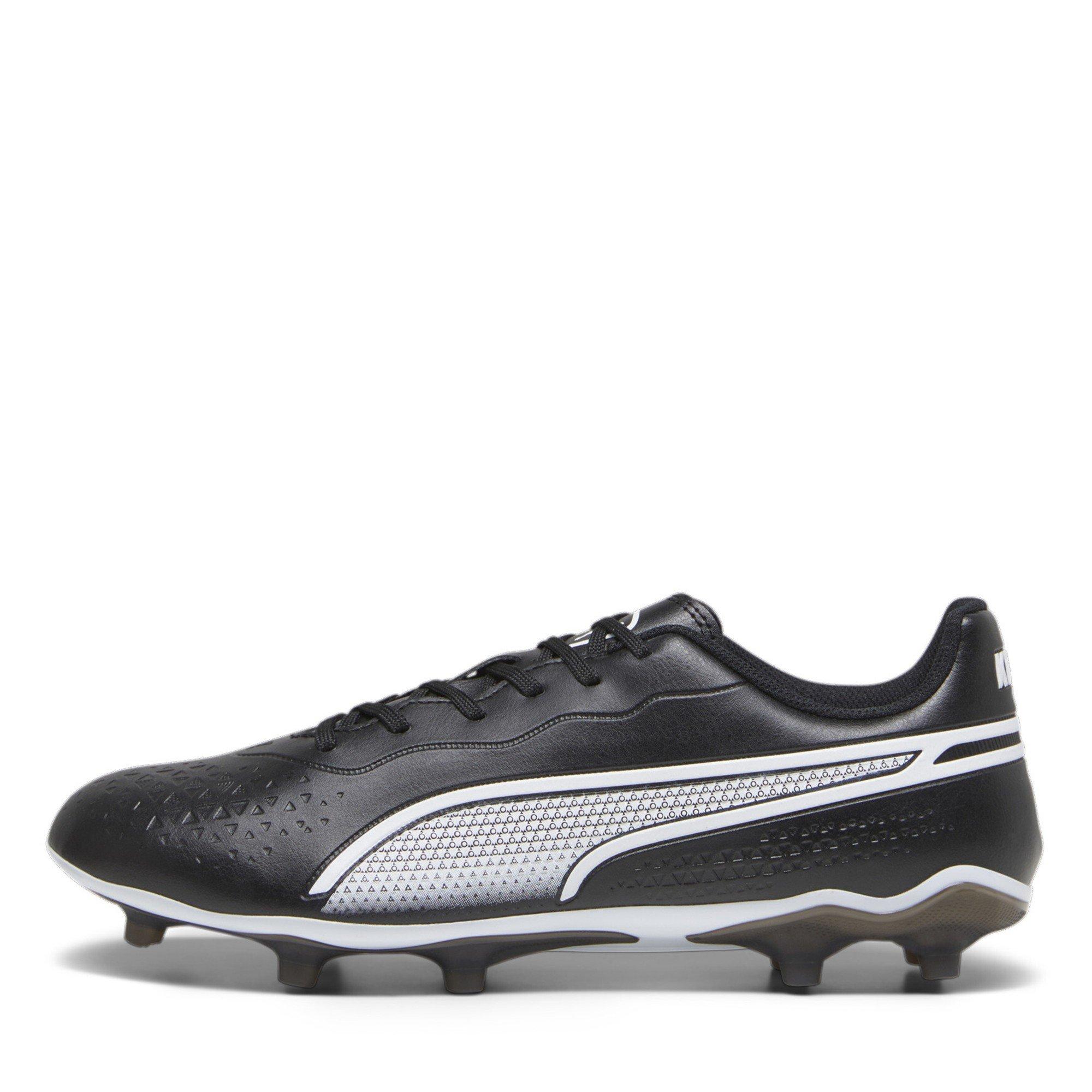 Zwart/Wit - Puma - Puma King Match Fg/Ag Firm Ground Football Boots Mens - 2
