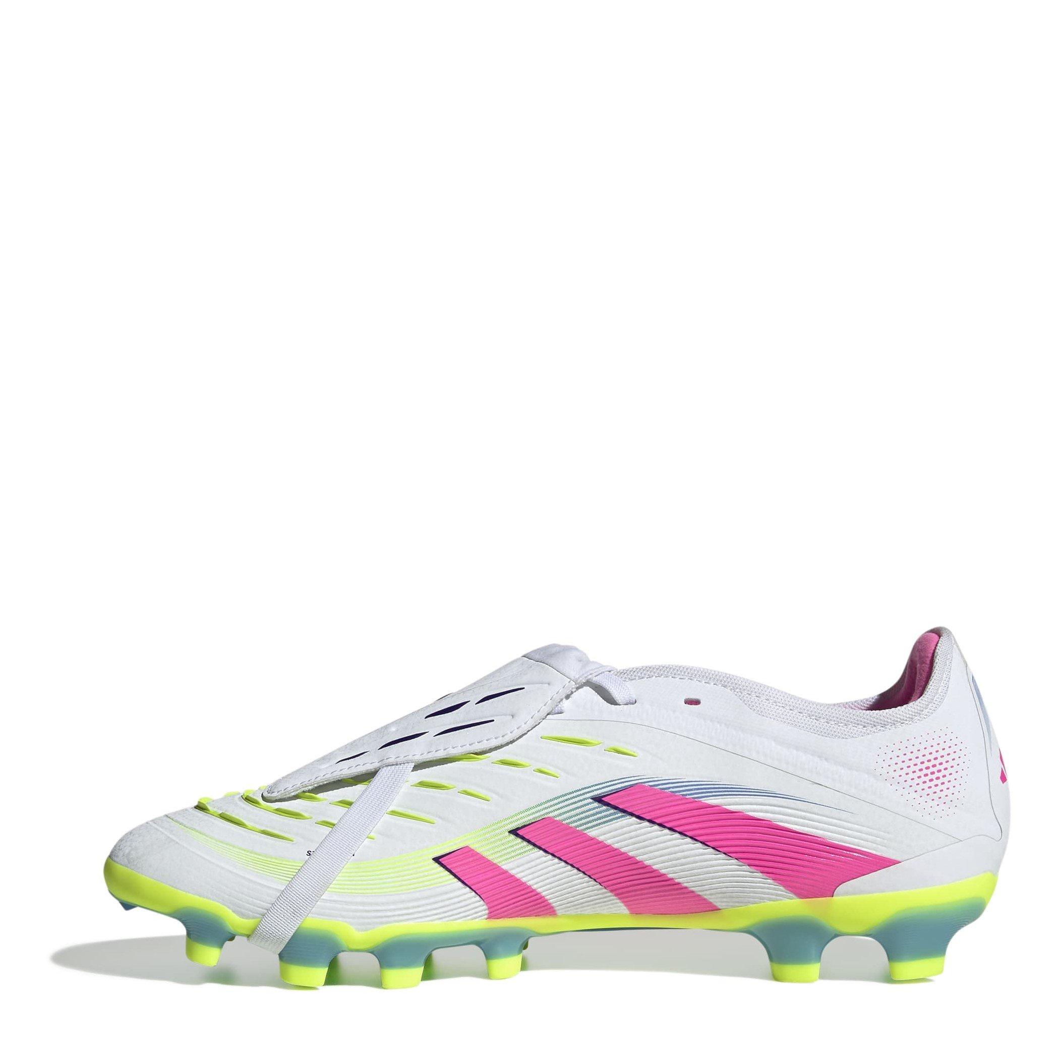 White/Pink - adidas - Predator Pro Fold-Over Multi Ground Football Boots - 2