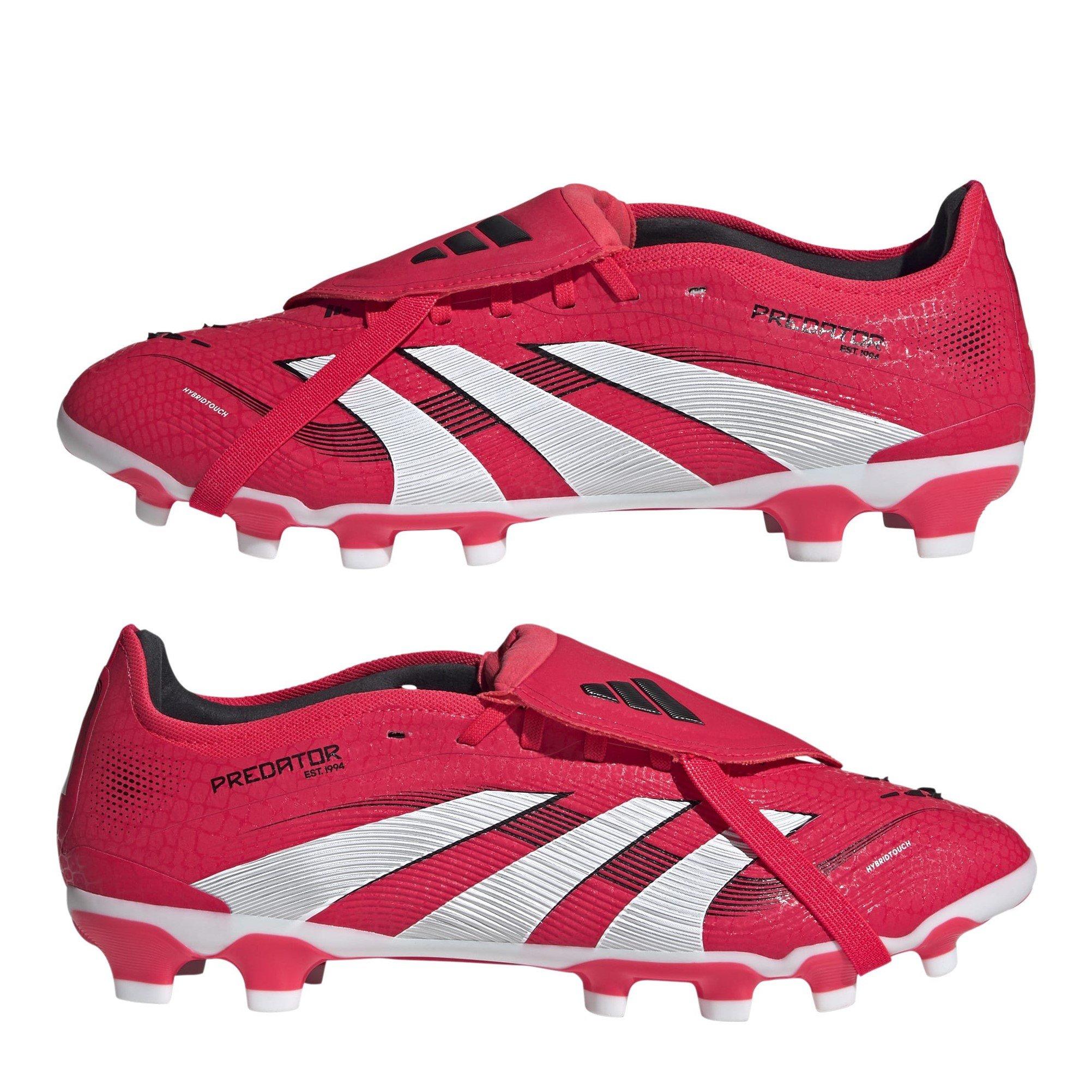 Vermelho/Branco/Preto - adidas - Predator Pro Fold-Over Multi Ground Football Boots - 9