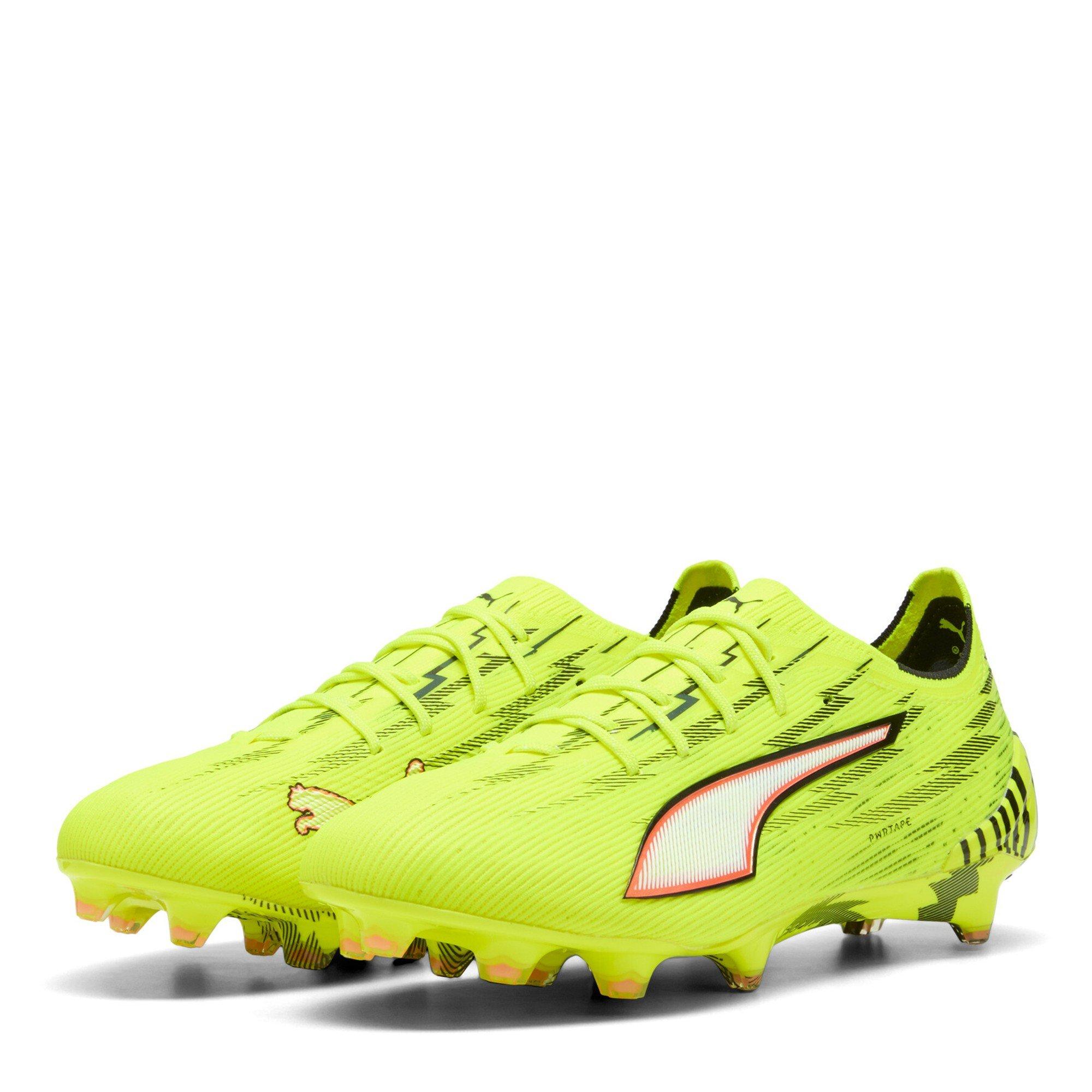Puma Men's Ultra 5 Ultimate Firm Ground Football Boots - Yellow/Black - 10 (44.5)