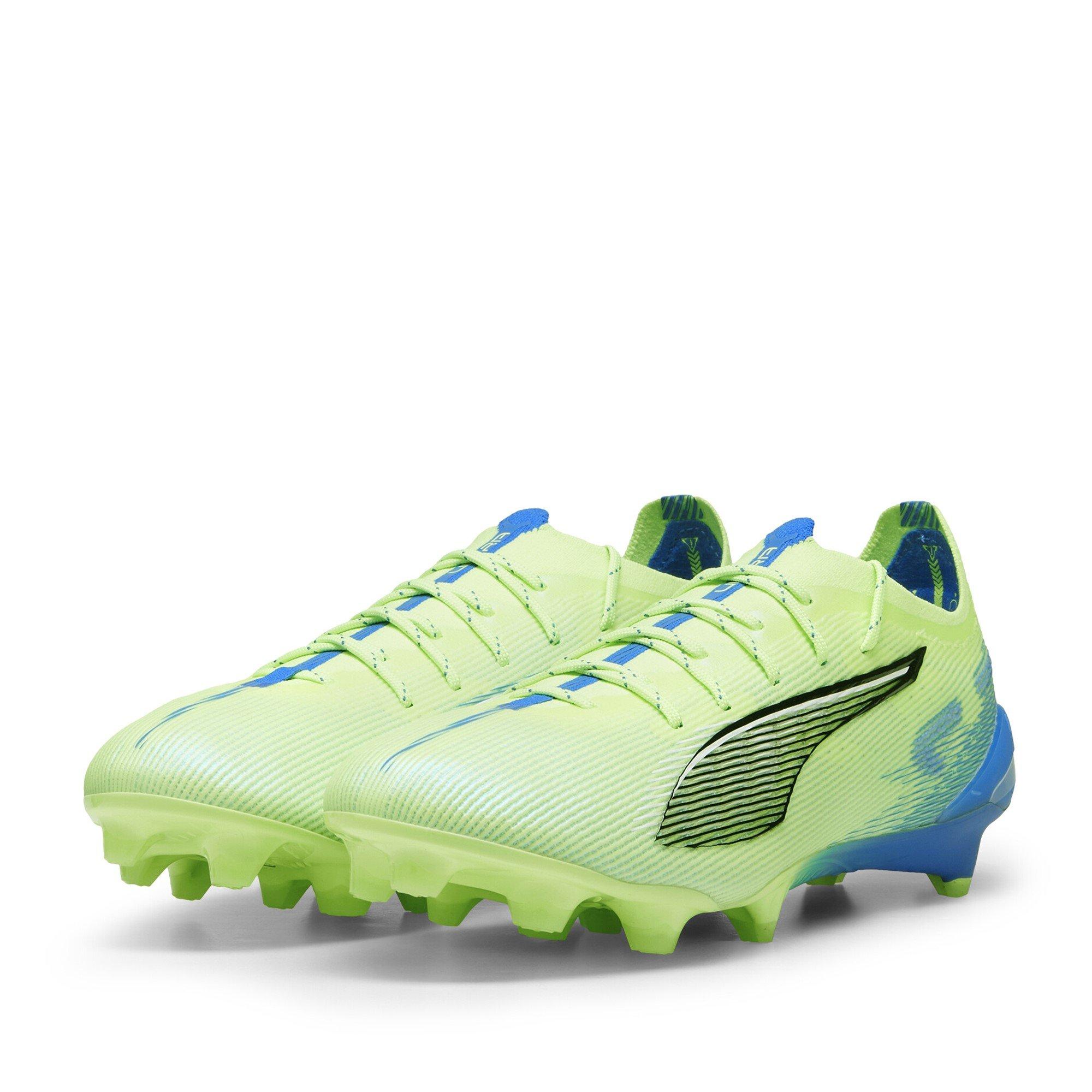 Puma Men's Ultra 5 Ultimate Firm Ground Football Boots - Green/Wht/Blue - 8.5 (42.5)