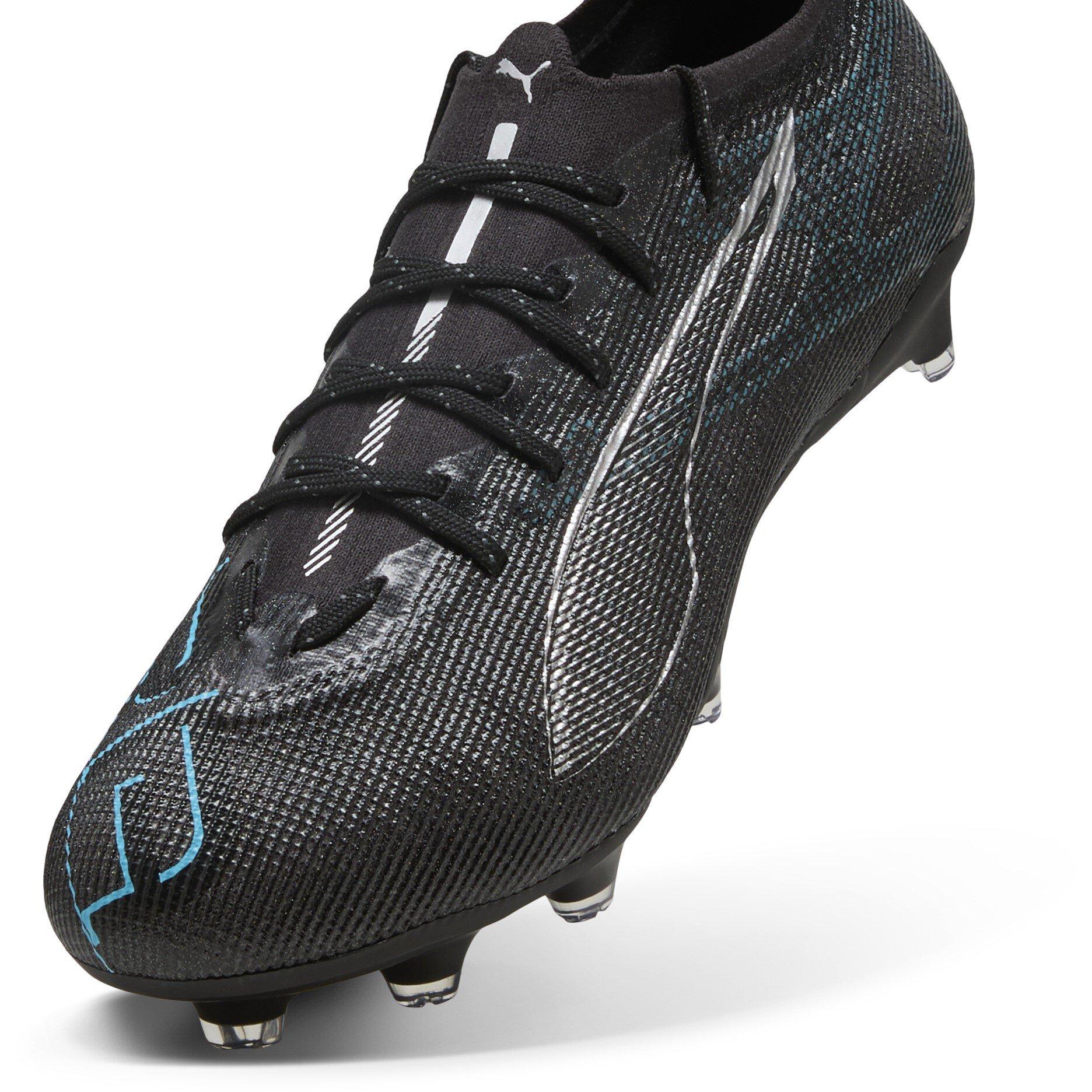 Blck/Silvr/Aqua - Puma - Ultra Pro Firm Ground Football Boots - 6