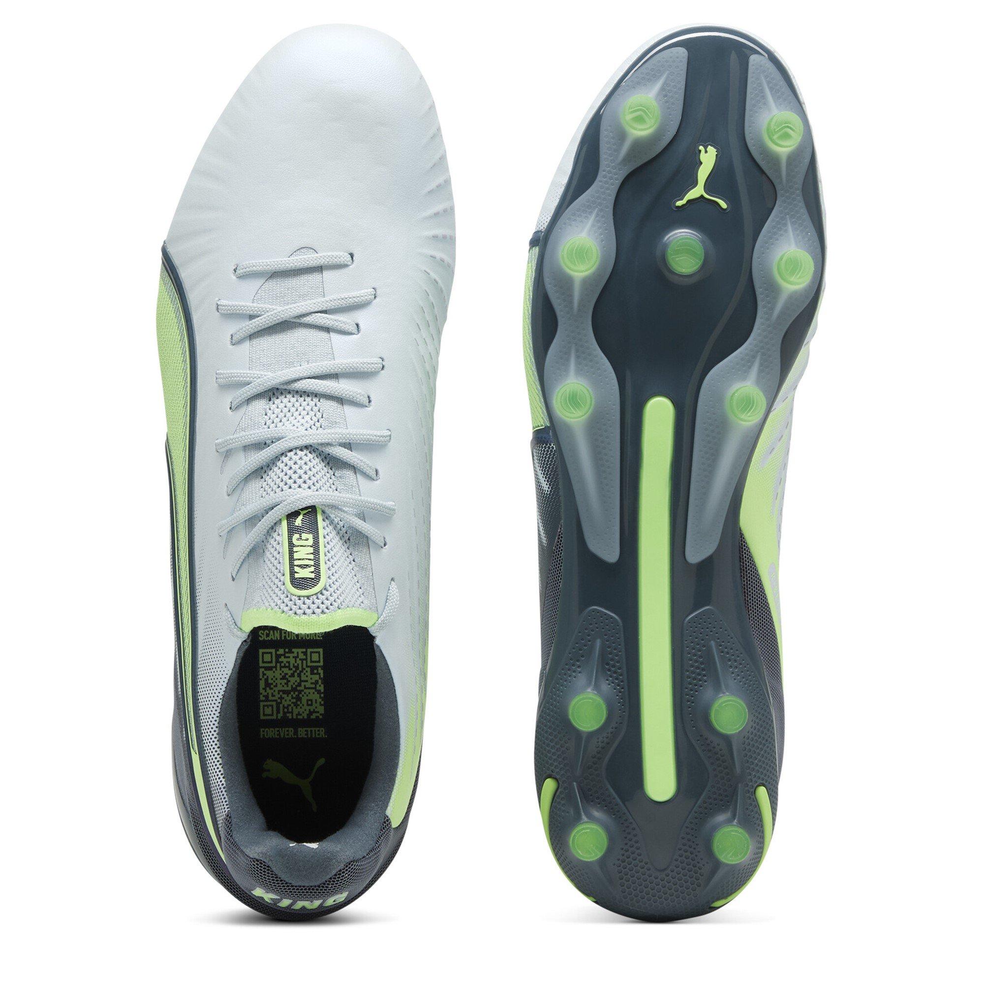 Grey/Yellow - Puma - PUMA King Ultimate Firm Ground Football Boots - 3