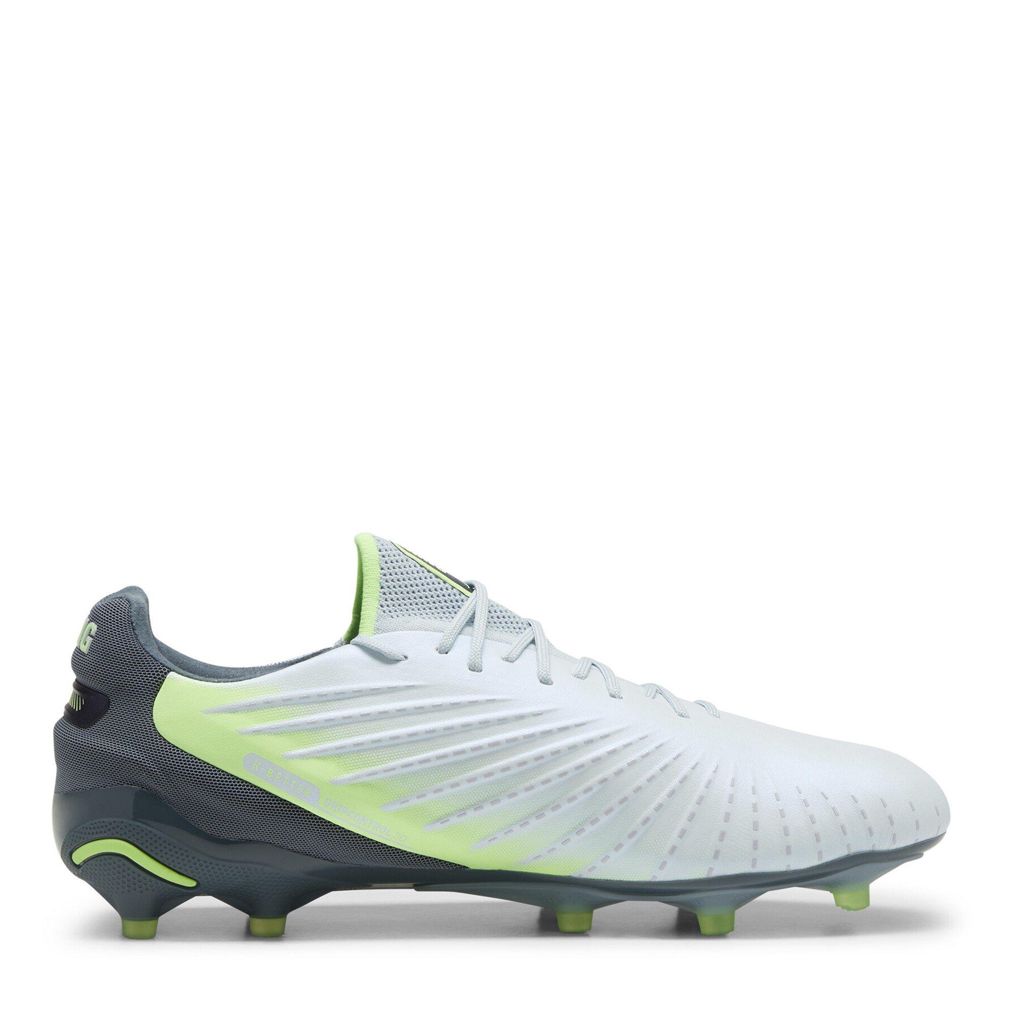Grey/Yellow - Puma - PUMA King Ultimate Firm Ground Football Boots - 4