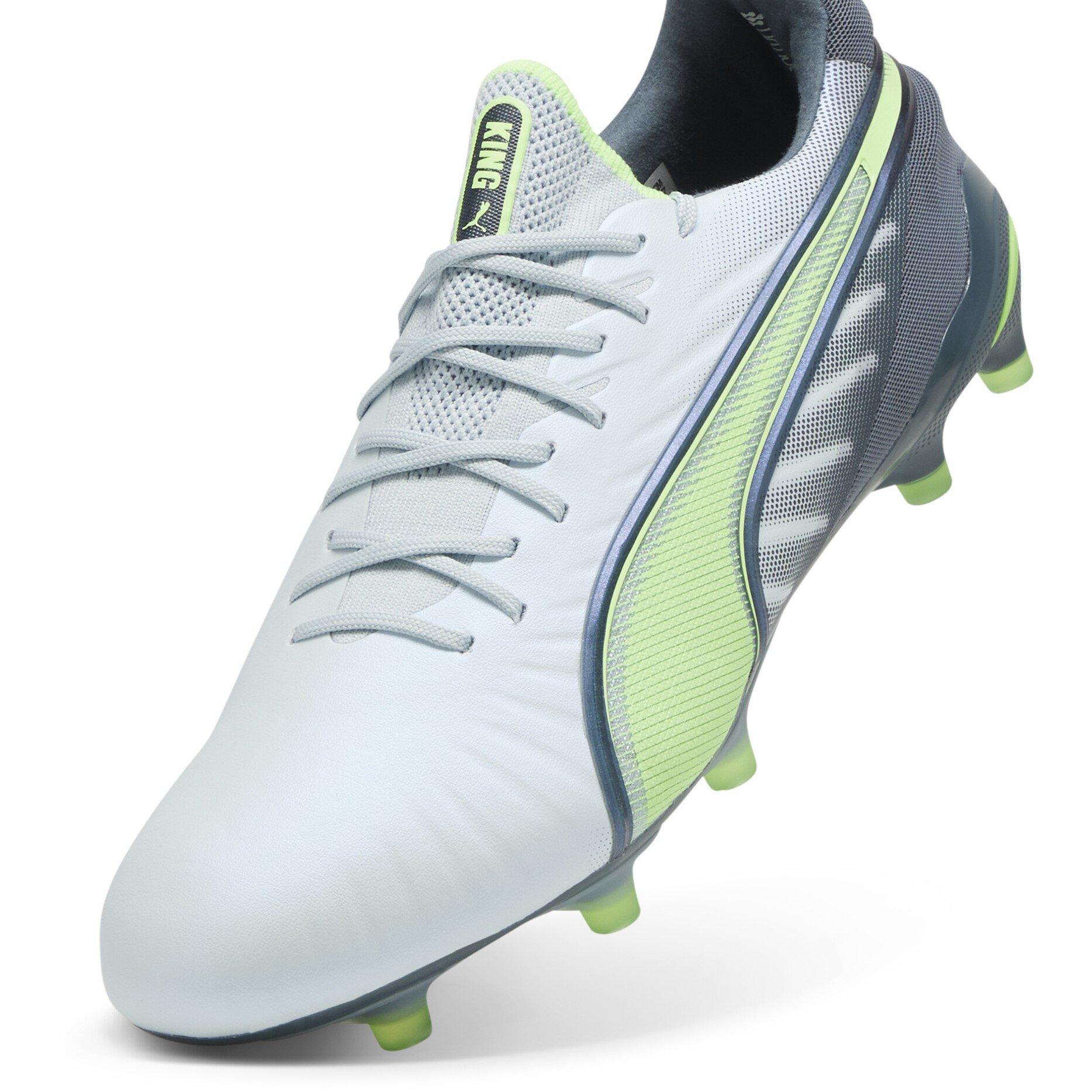Grey/Yellow - Puma - PUMA King Ultimate Firm Ground Football Boots - 6