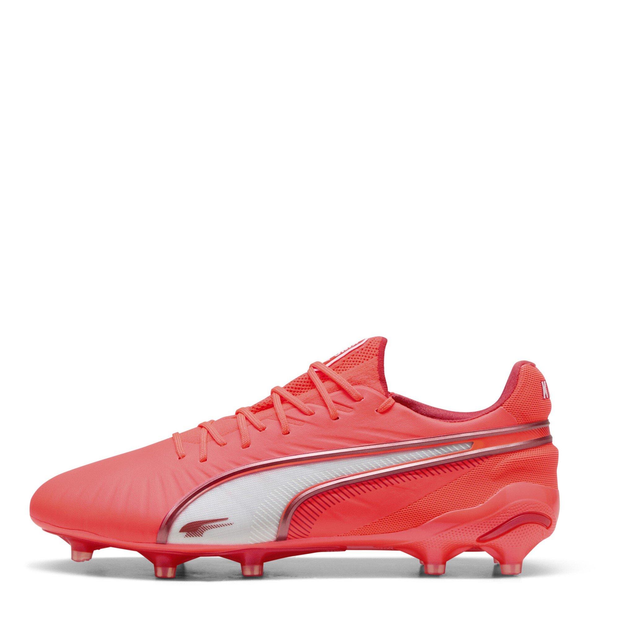 Red/White - Puma - Mens PUMA King Ultimate Firm Ground Football Boots - 2