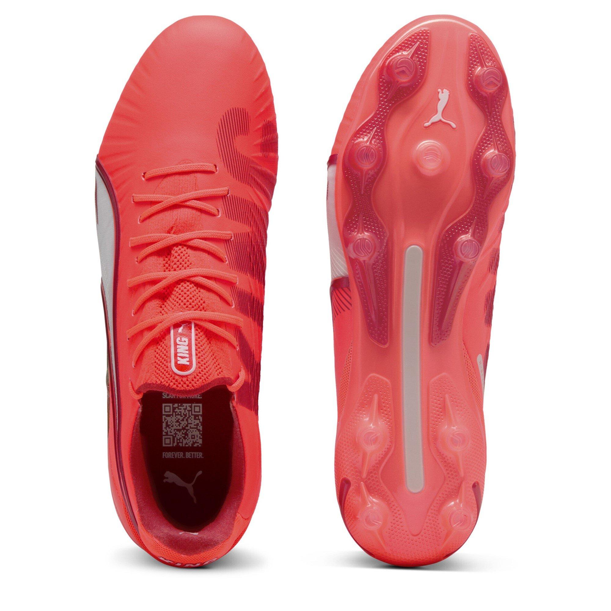 Red/White - Puma - Mens PUMA King Ultimate Firm Ground Football Boots - 3