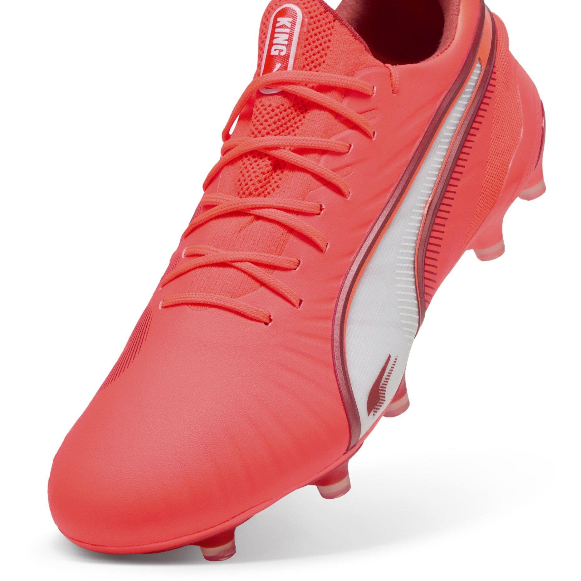 Red/White - Puma - Mens PUMA King Ultimate Firm Ground Football Boots - 6