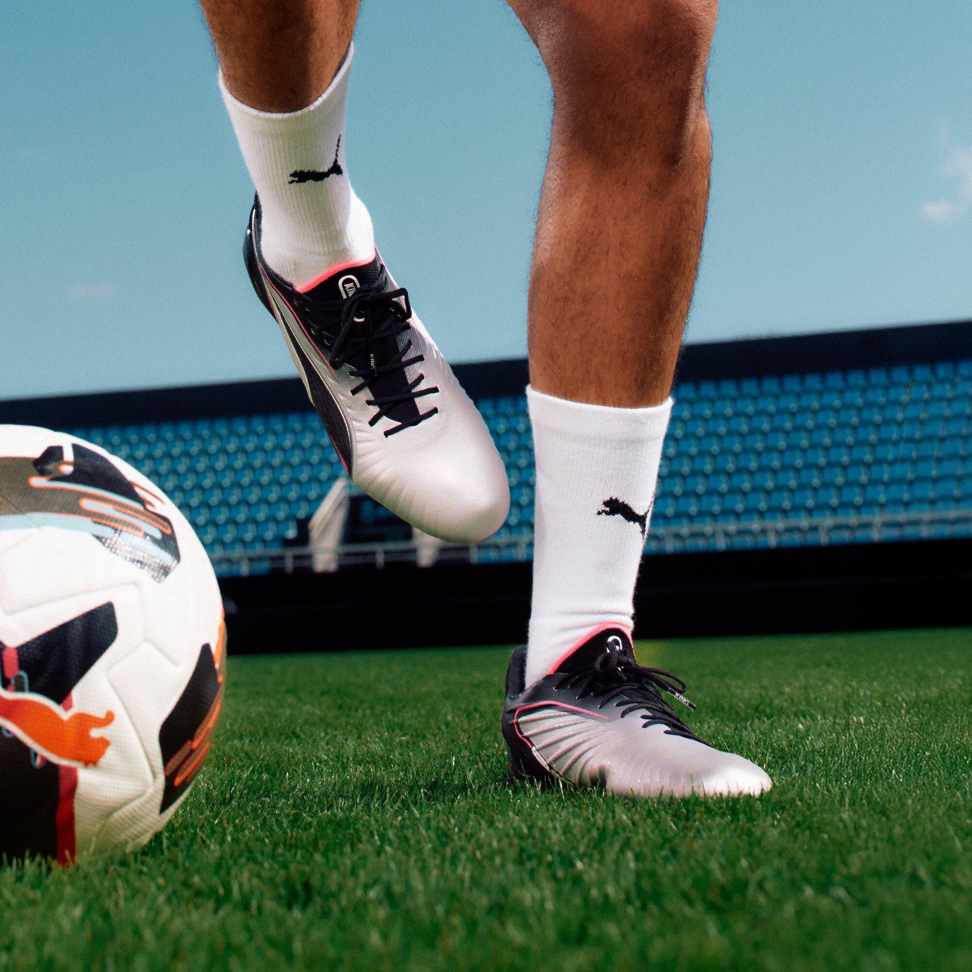 Silver/Black - Puma - Mens PUMA King Ultimate Firm Ground Football Boots - 7
