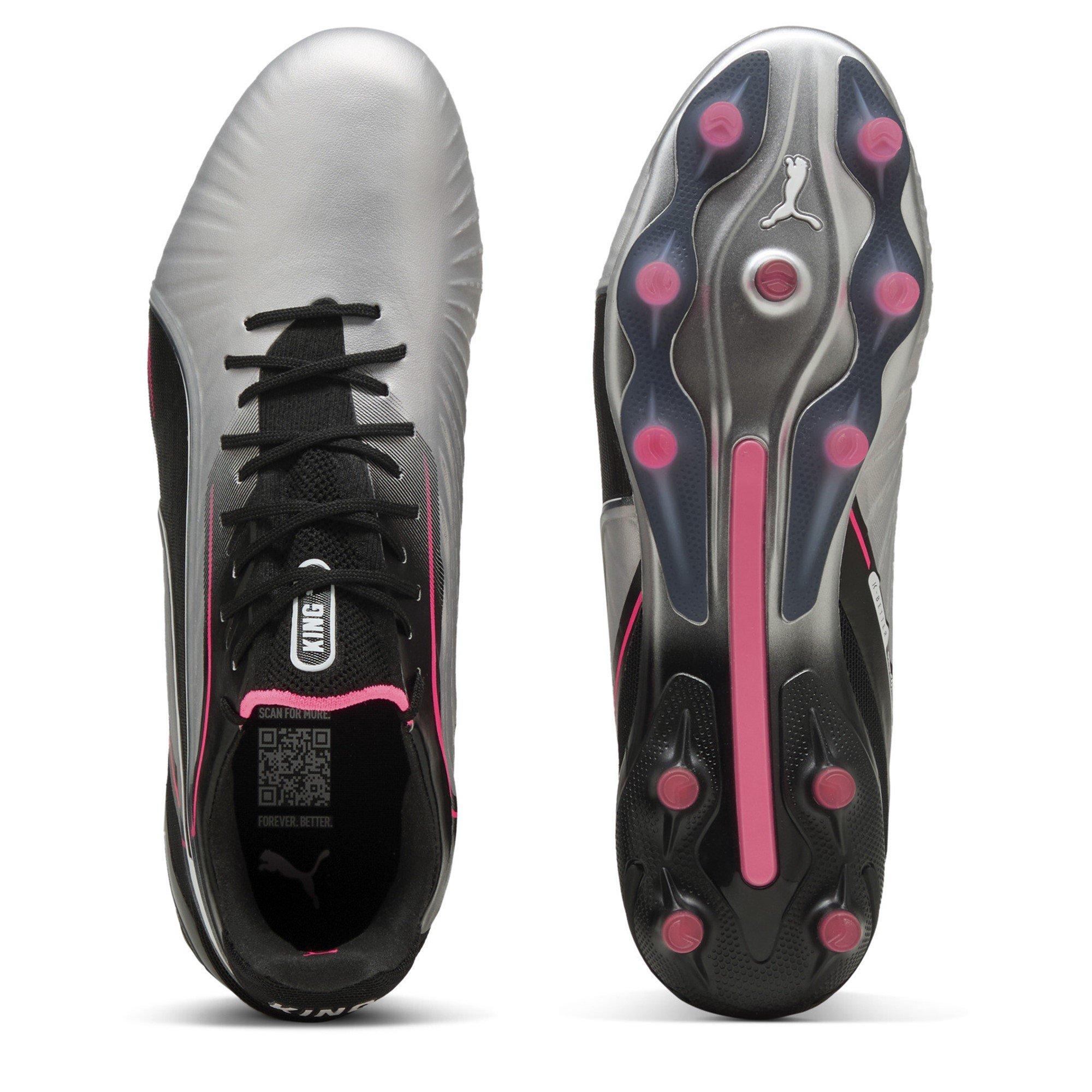 Silver/Black - Puma - Mens PUMA King Ultimate Firm Ground Football Boots - 3