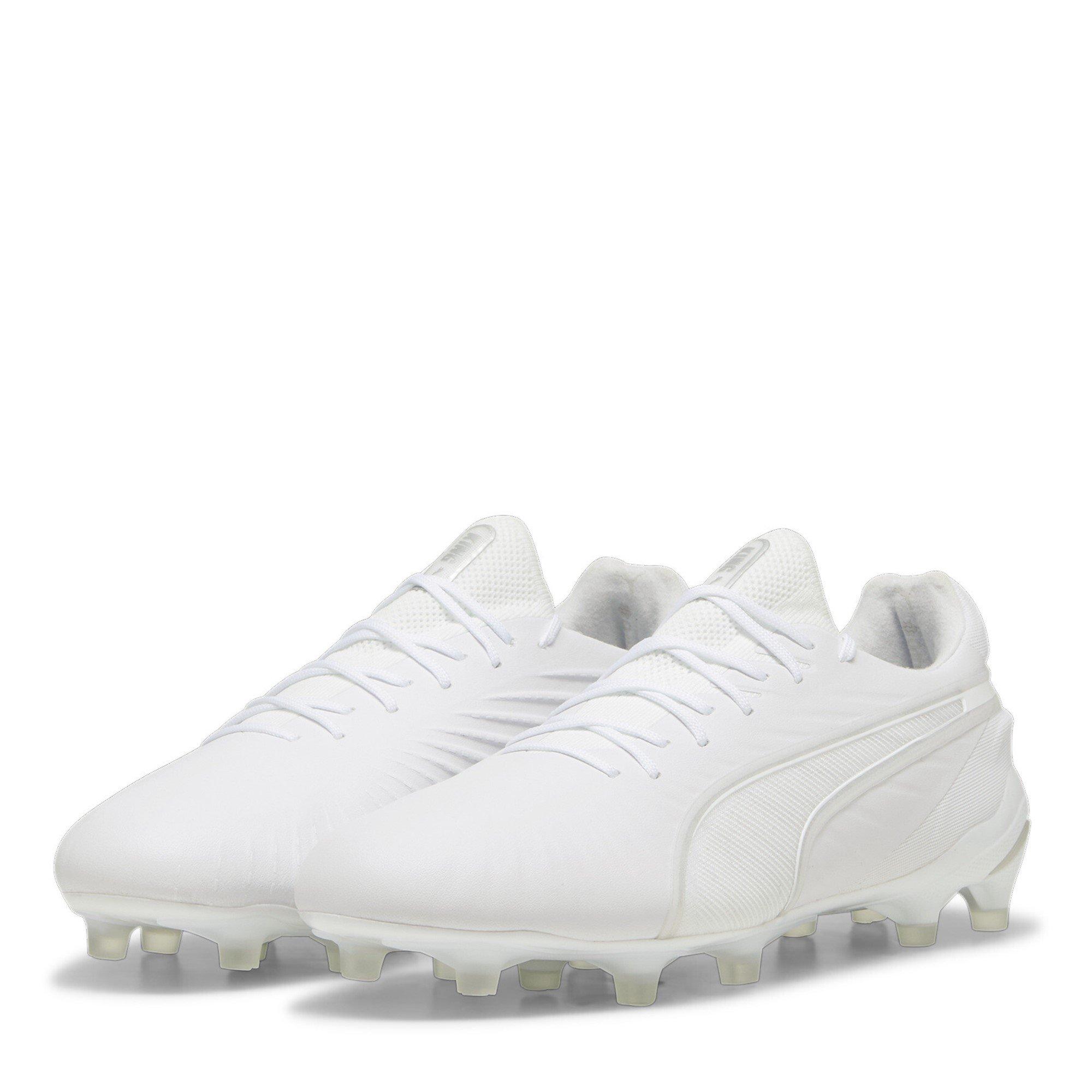 Puma Men's King Ultimate Firm Ground Football Boots - White/White - 6 (39)