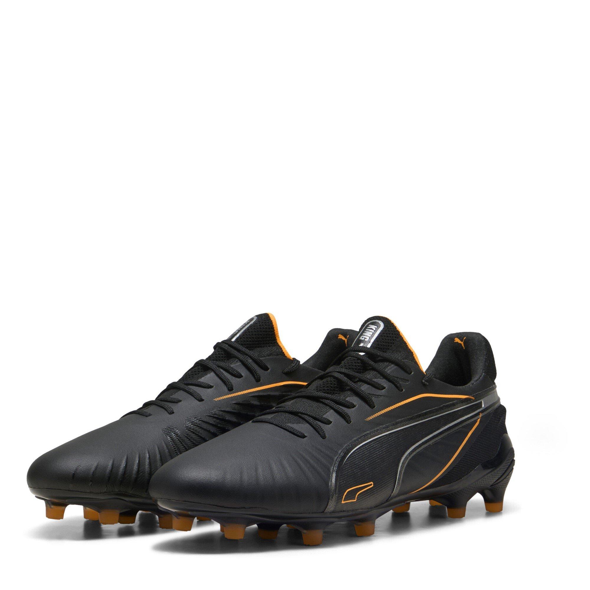 Puma Men's King Ultimate Firm Ground Football Boots - Black/Silver - 7.5 (41)