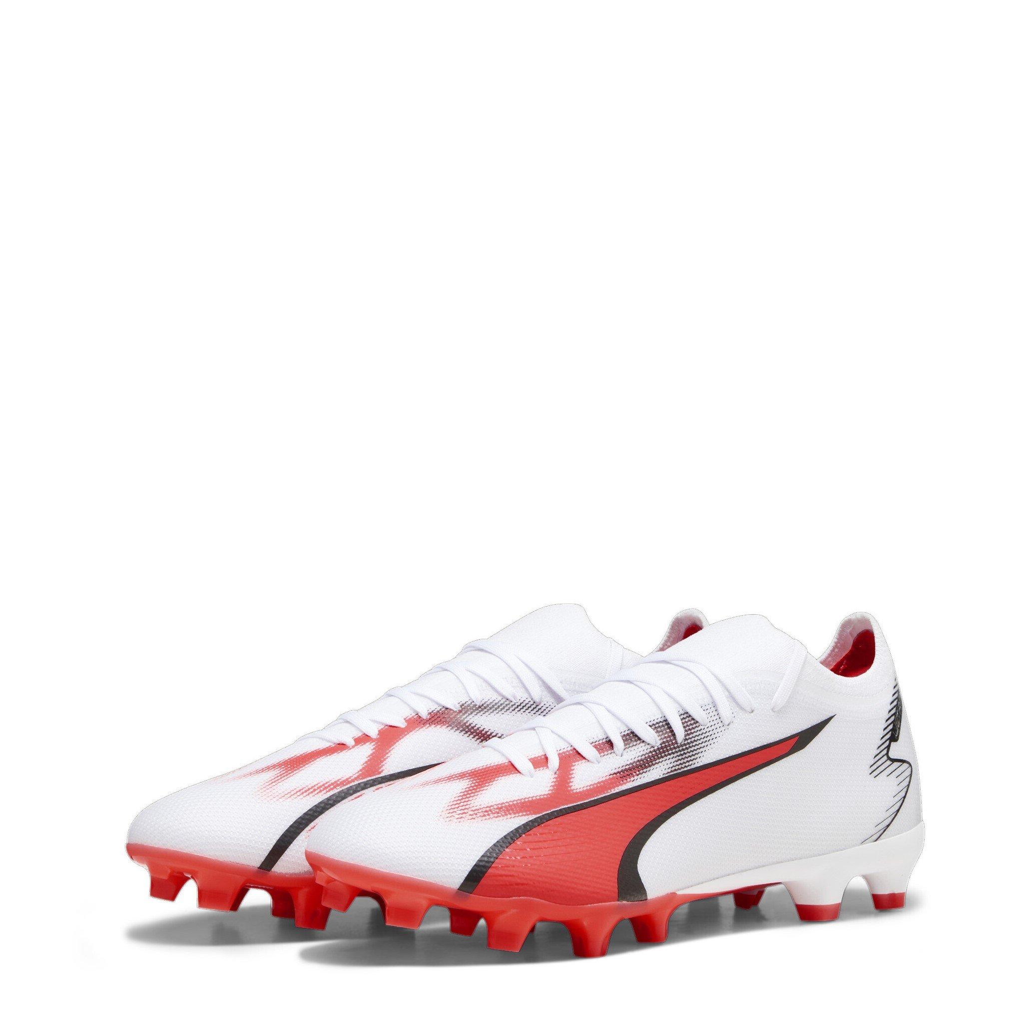 White/Pink - Puma - Ultra Match Firm Ground Football Boots - 1