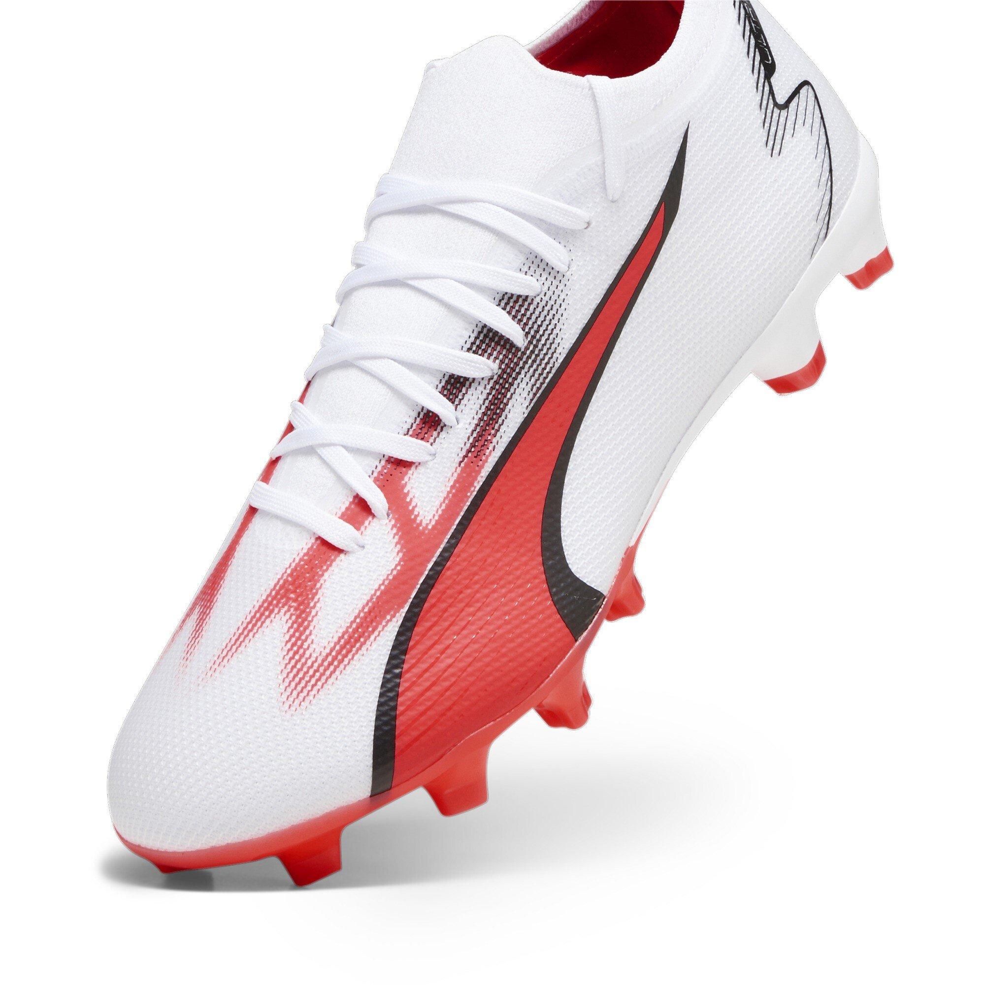 White/Pink - Puma - Ultra Match Firm Ground Football Boots - 6