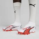 Blanc/Rose - Puma - Ultra Match Laceless Firm Ground Football Boots - 7