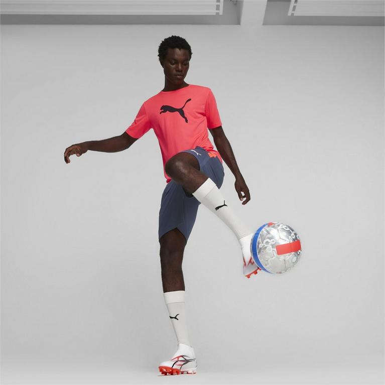 Blanc/Rose - Puma - Ultra Match Laceless Firm Ground Football Boots - 8