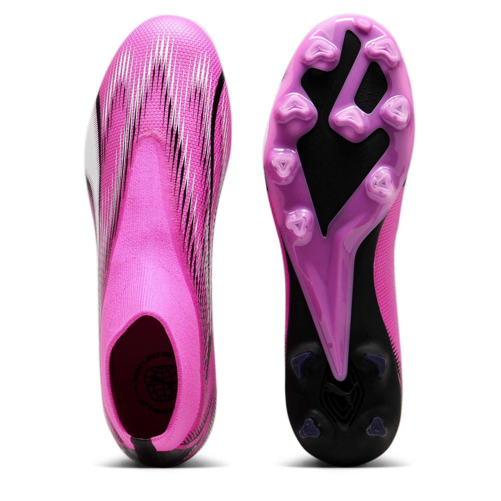 Pink/White/Blk - Puma - Ultra Match Laceless Firm Ground Football Boots - 3