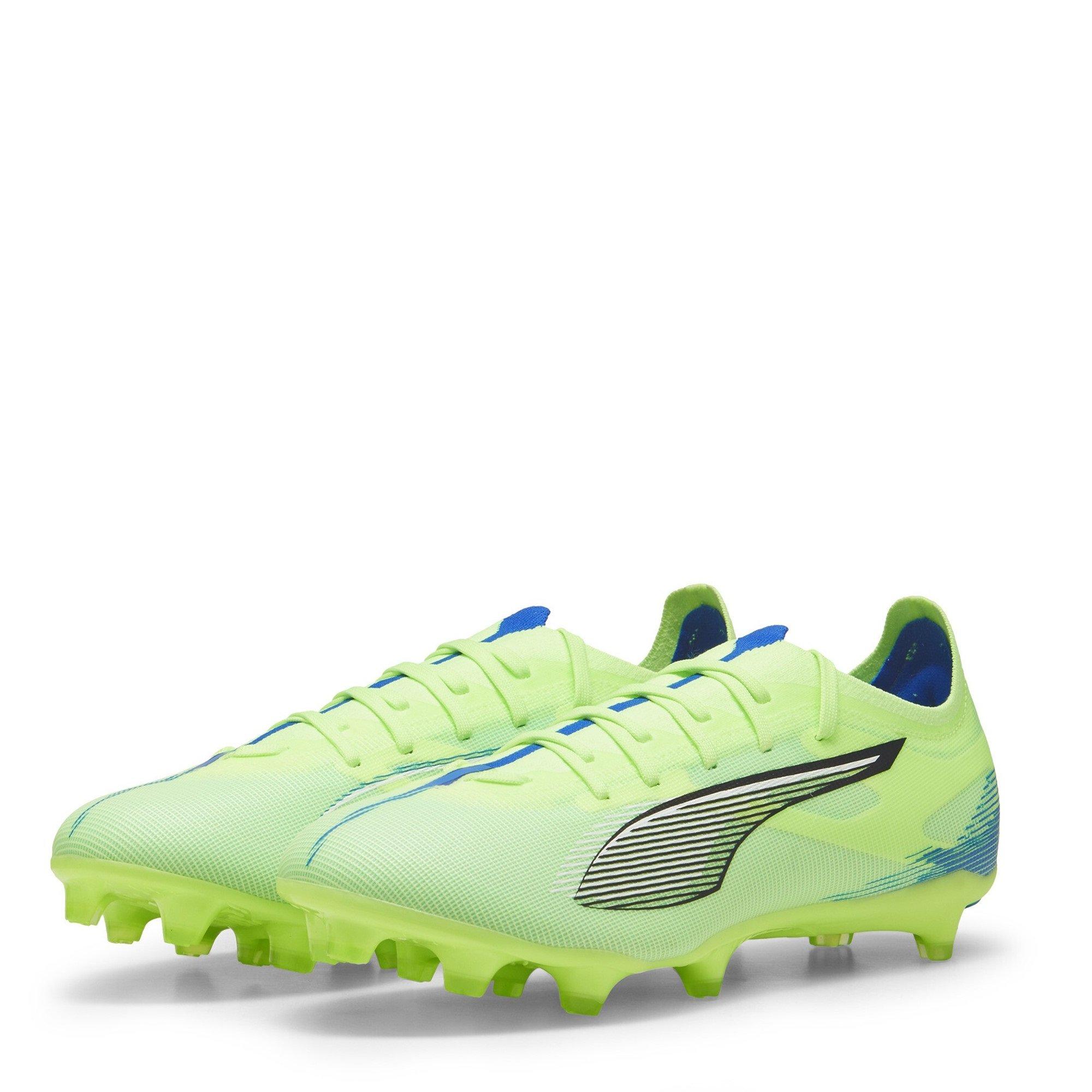 Green/Wht/Blue - Puma - Mens PUMA Ultra 5 Match Firm Ground Football Boots - 1
