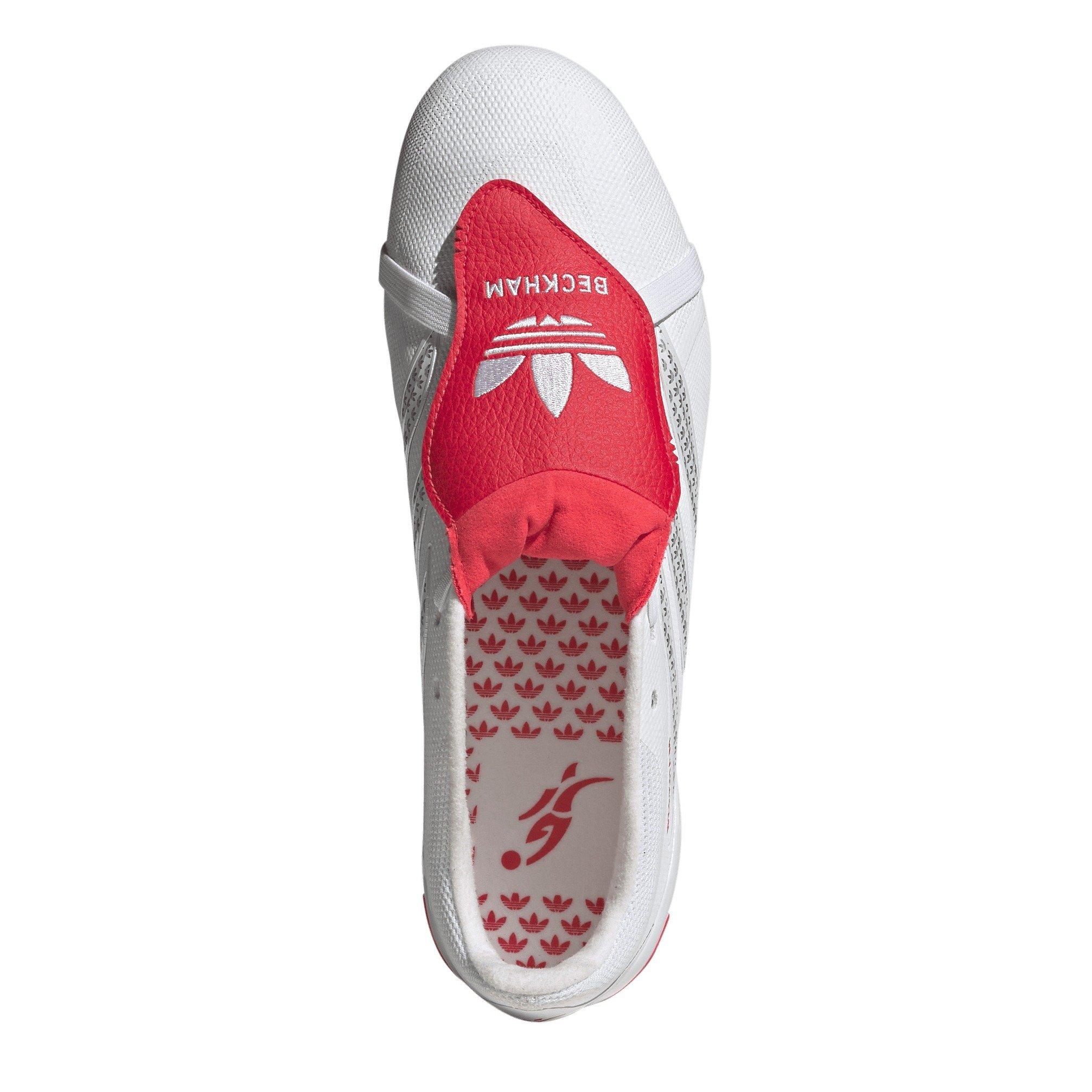 Wht/Silver/Red - adidas - Predator League Fold-Over Tongue Firm Ground Boots - 3