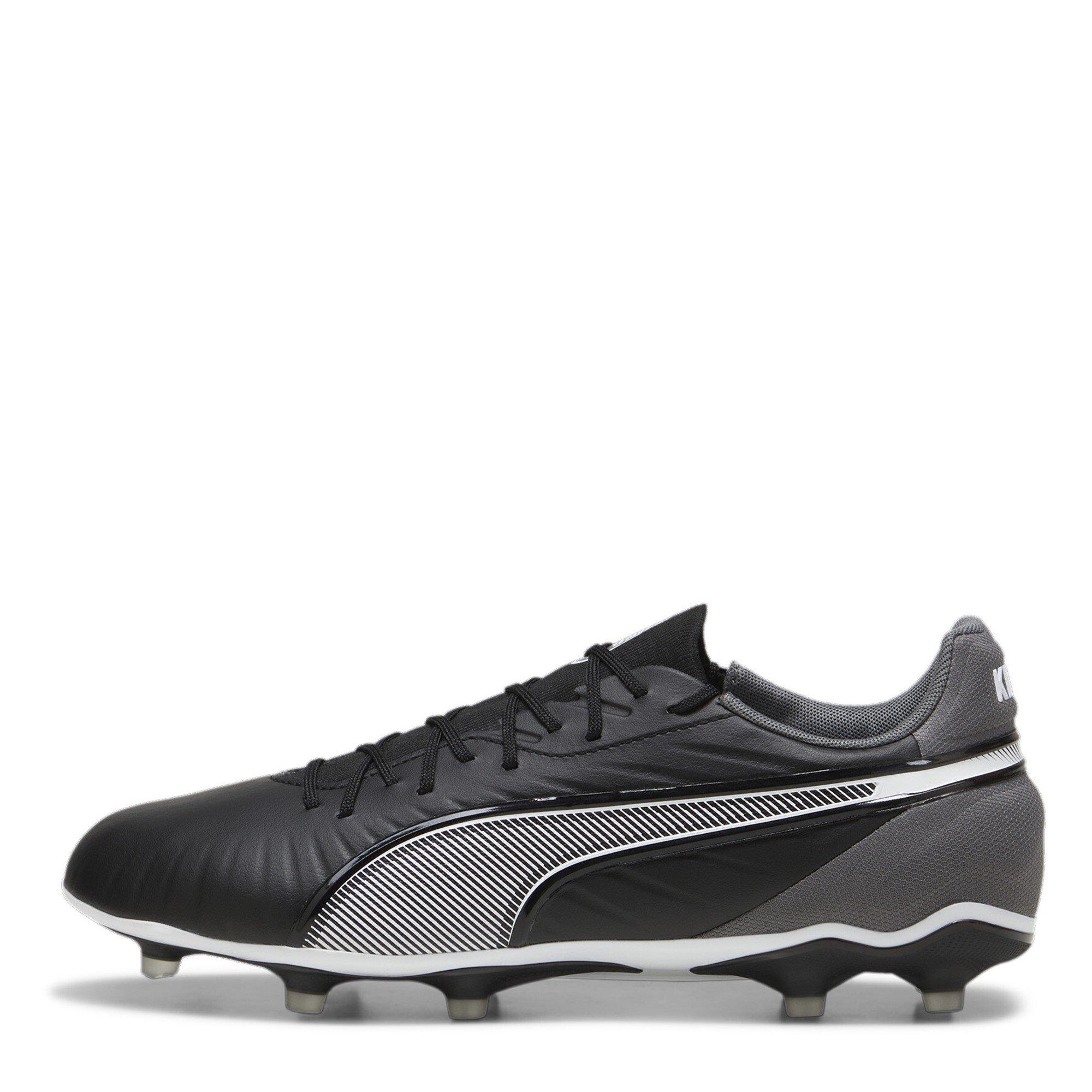 Noir/Blanc - Puma - Mens PUMA King Match 5 Firm Ground Football Boots - 2