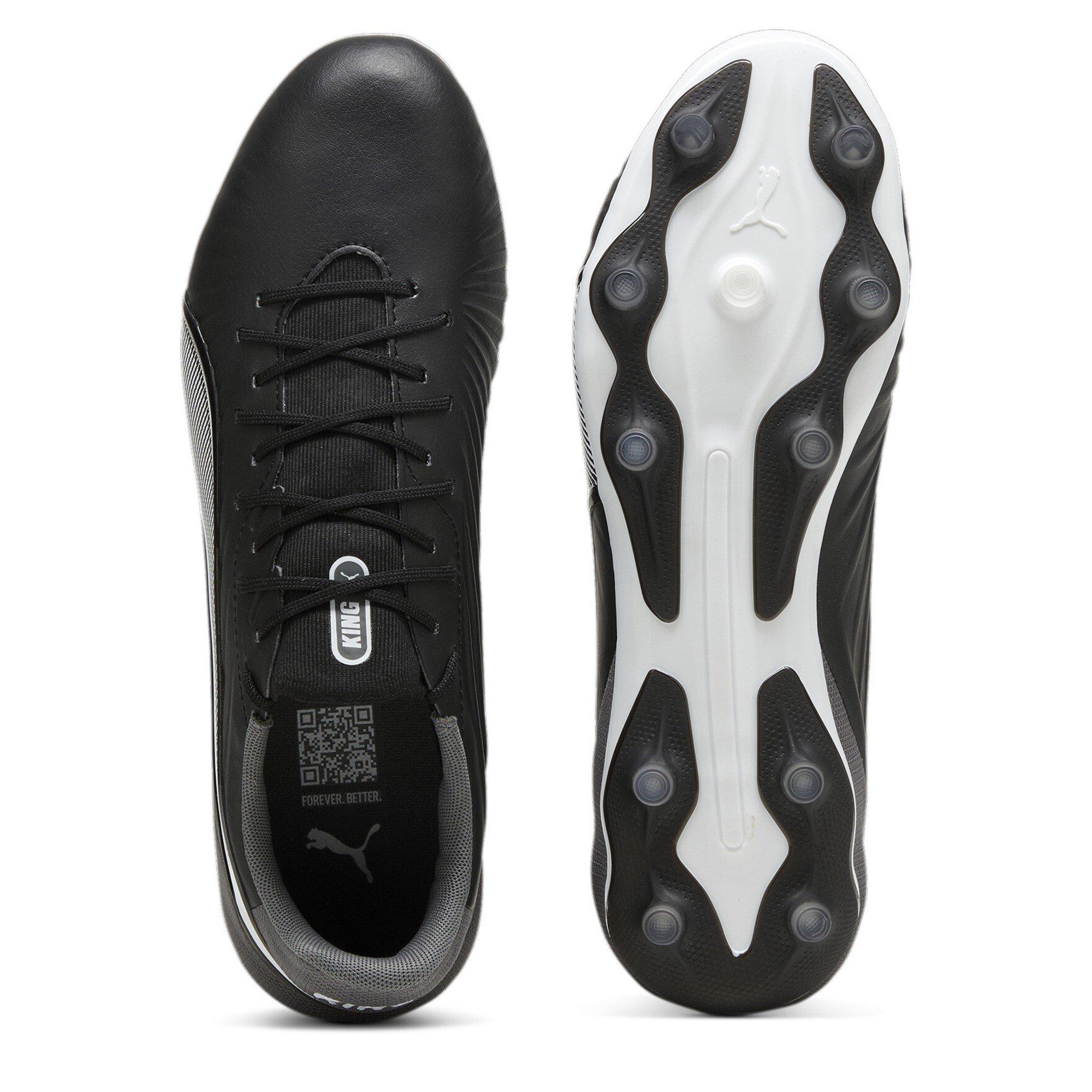 Noir/Blanc - Puma - Mens PUMA King Match 5 Firm Ground Football Boots - 3