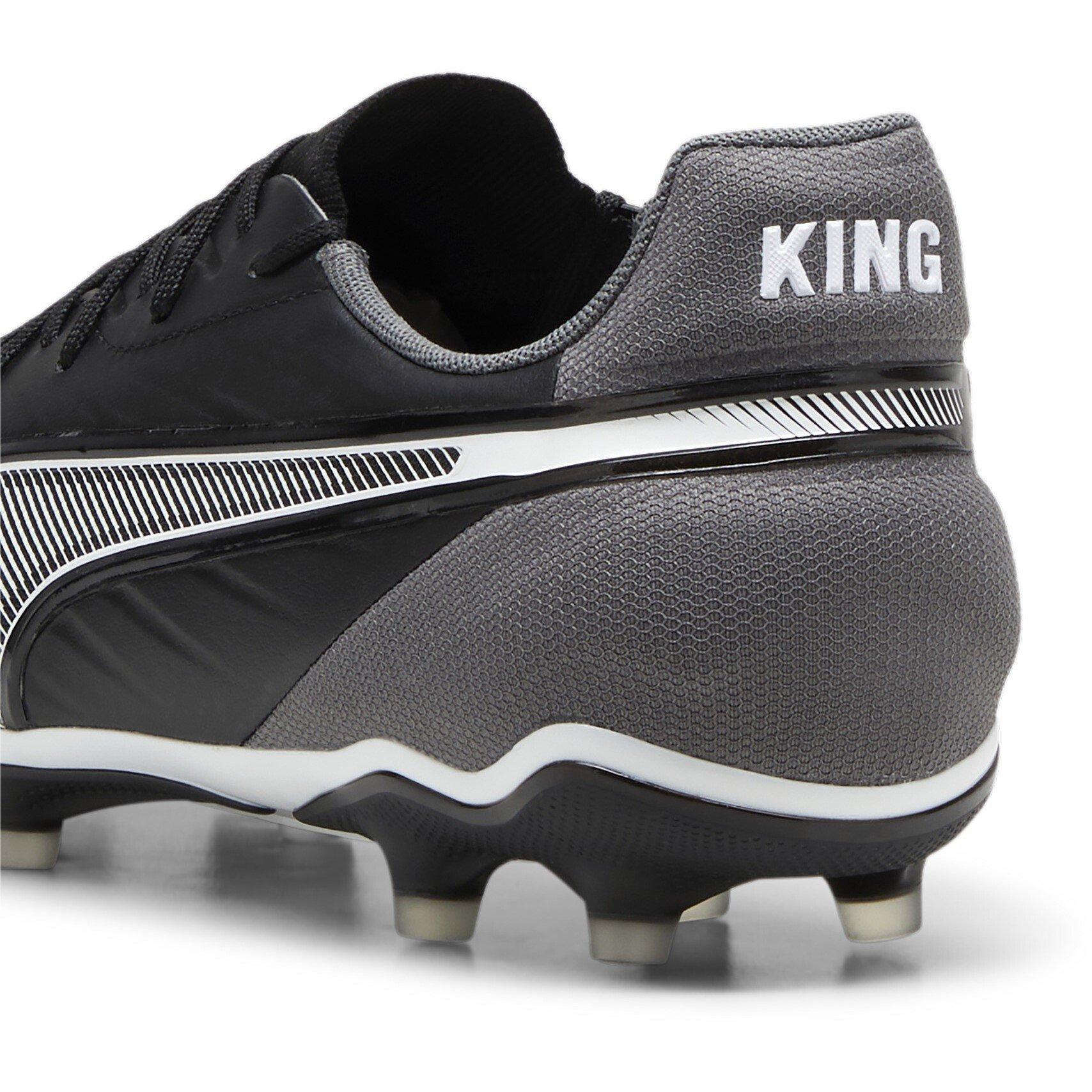 Noir/Blanc - Puma - Mens PUMA King Match 5 Firm Ground Football Boots - 5