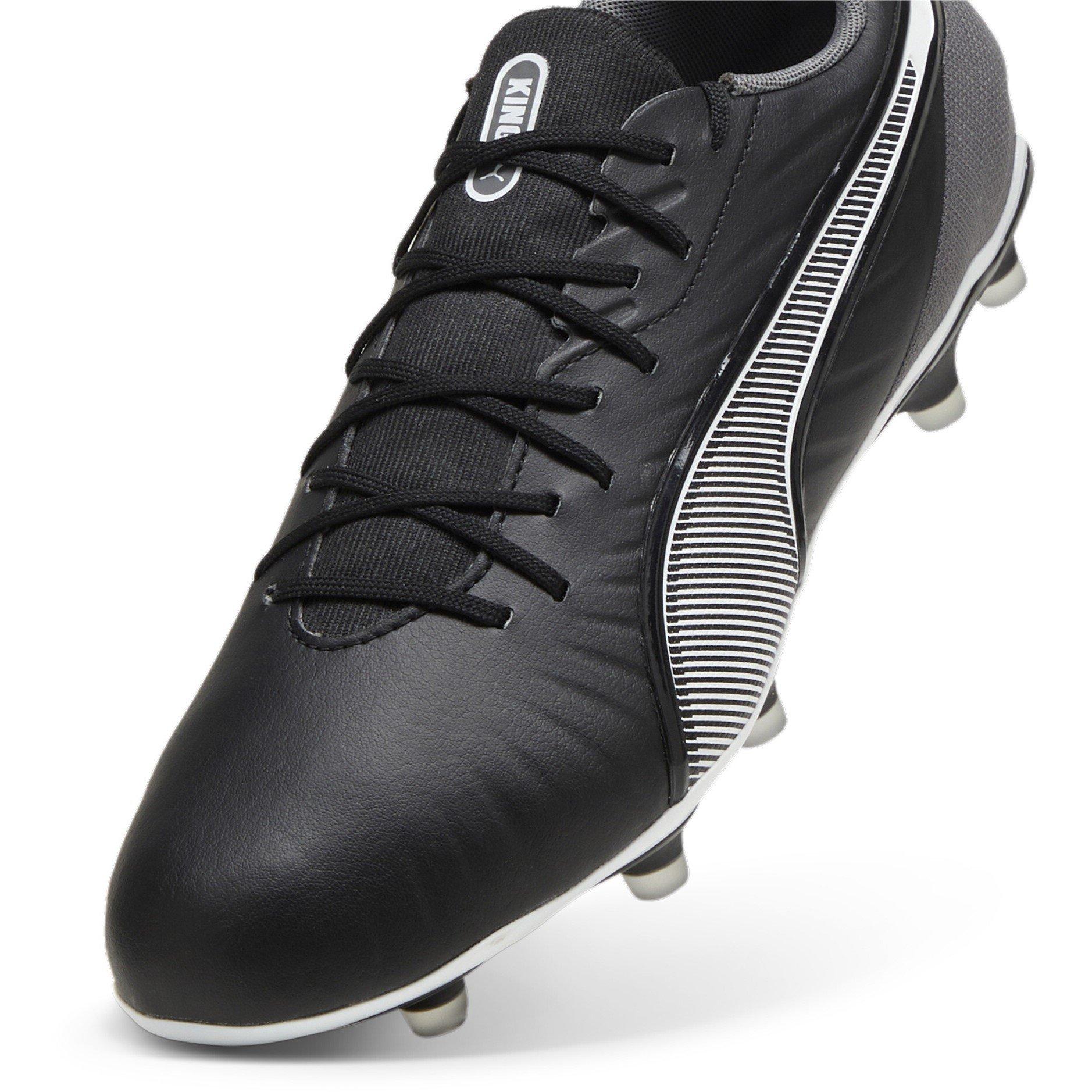 Noir/Blanc - Puma - Mens PUMA King Match 5 Firm Ground Football Boots - 6