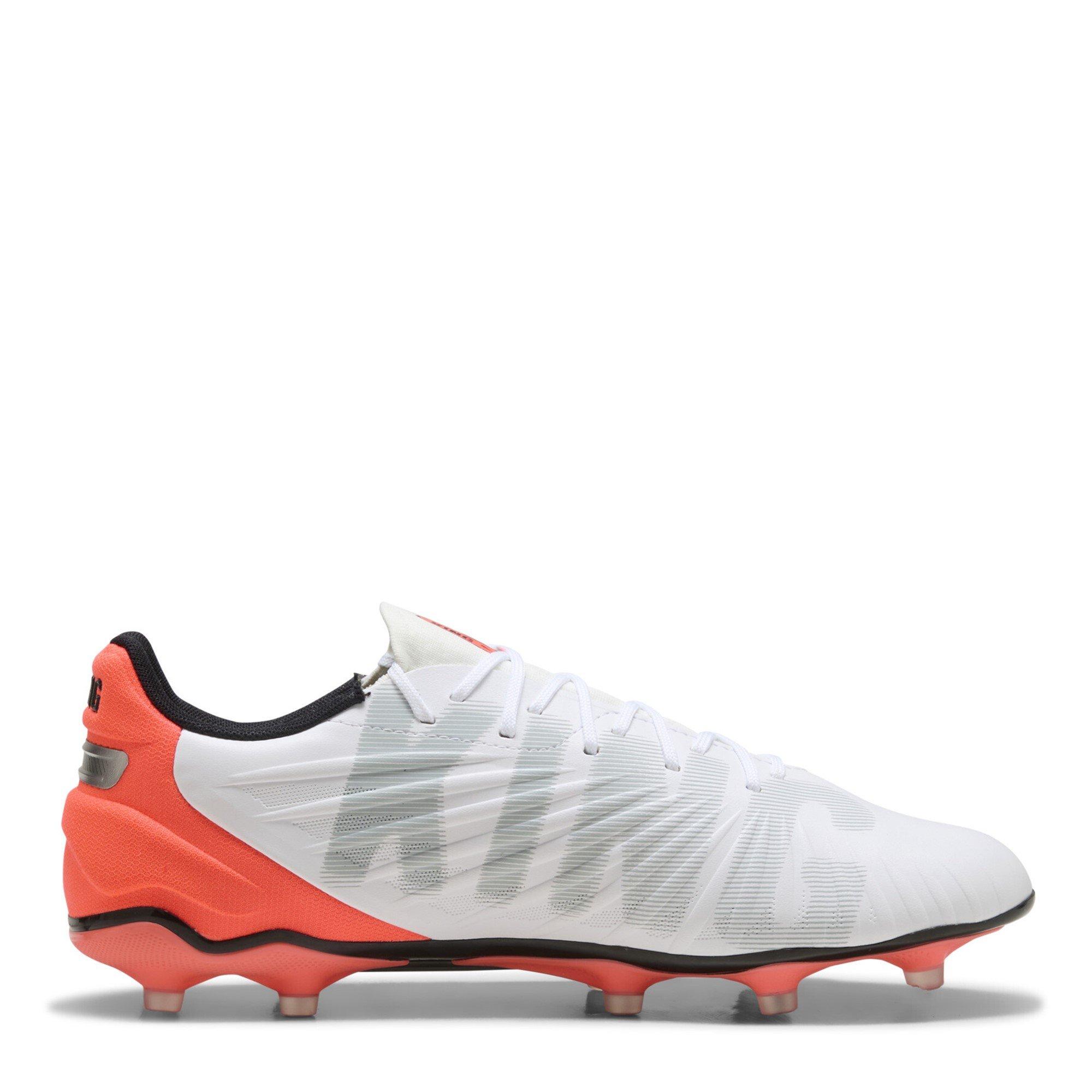White/Red - Puma - Mens PUMA King Match 5 Firm Ground Football Boots - 4