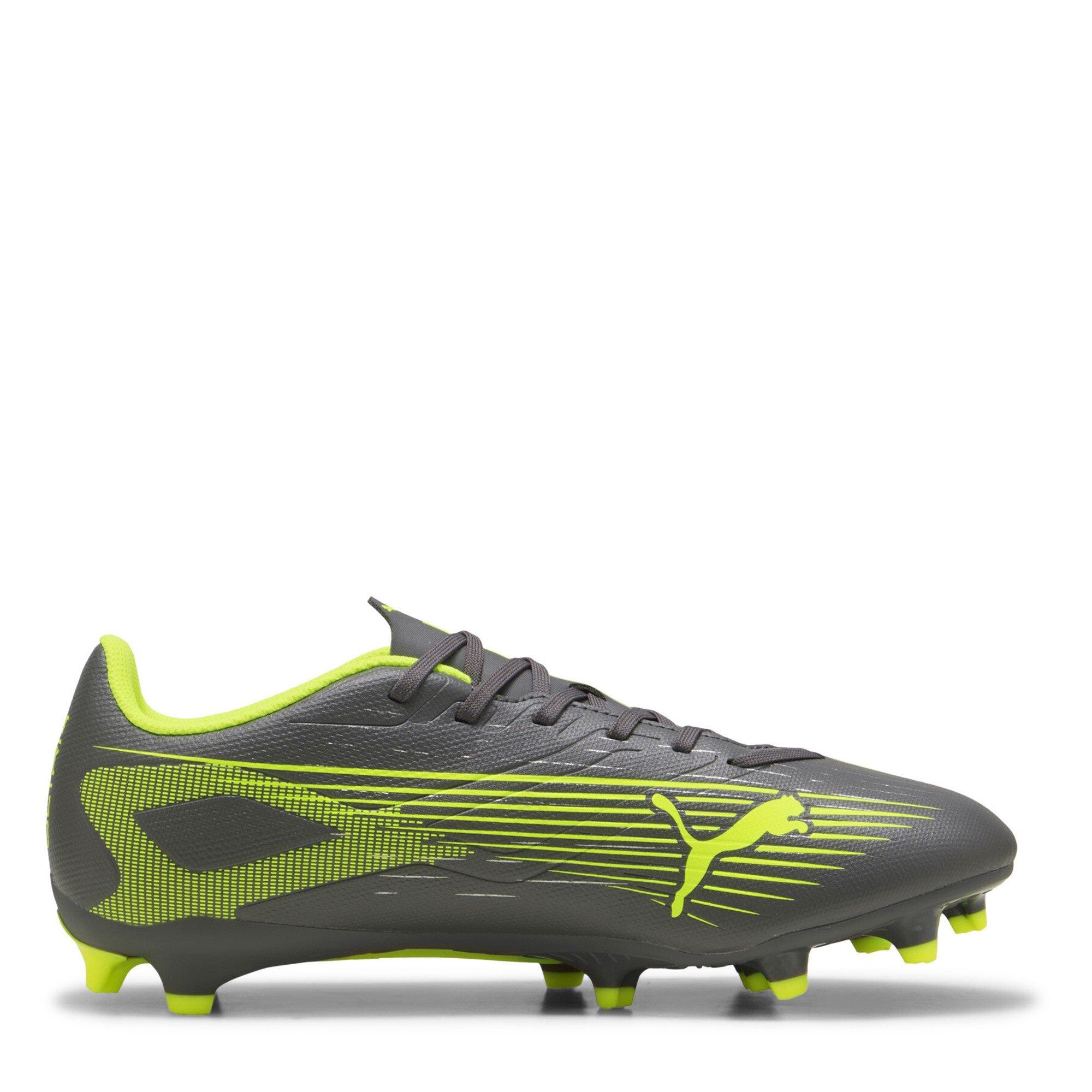 Zilver/Geel - Puma - Mens PUMA Ultra 5 Play Firm Ground Football Boots - 4