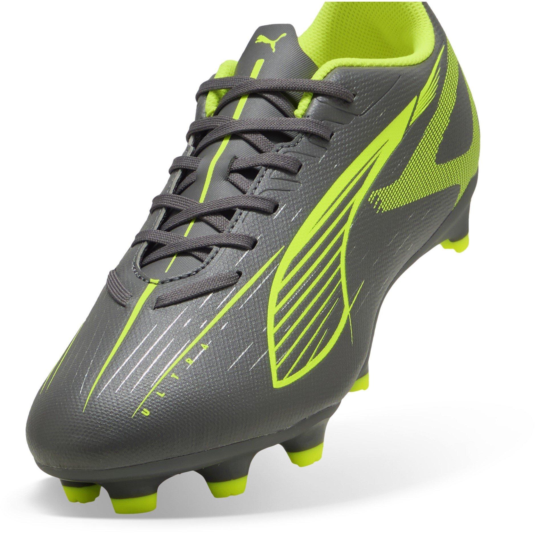 Zilver/Geel - Puma - Mens PUMA Ultra 5 Play Firm Ground Football Boots - 6