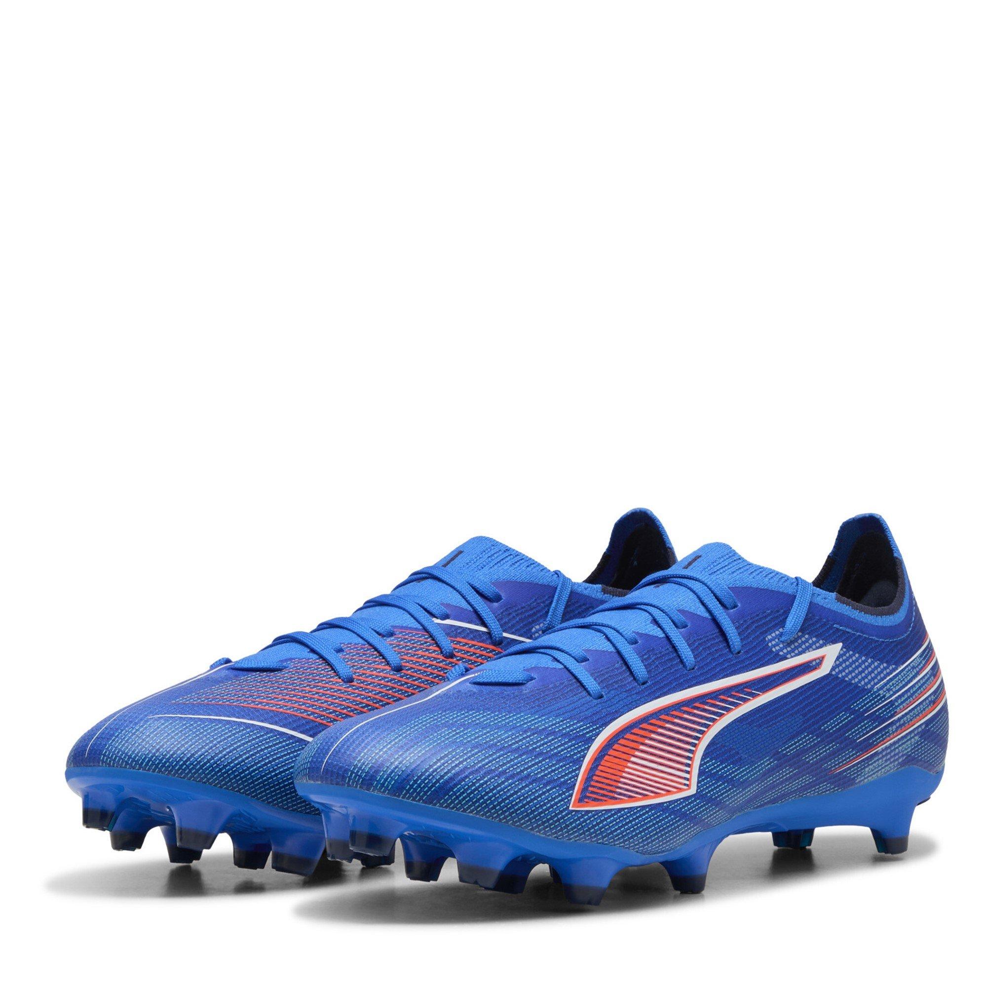 Puma Men's Ultra 6 Match Adults Firm Ground Football Boots - Blue/White - 6 (39)