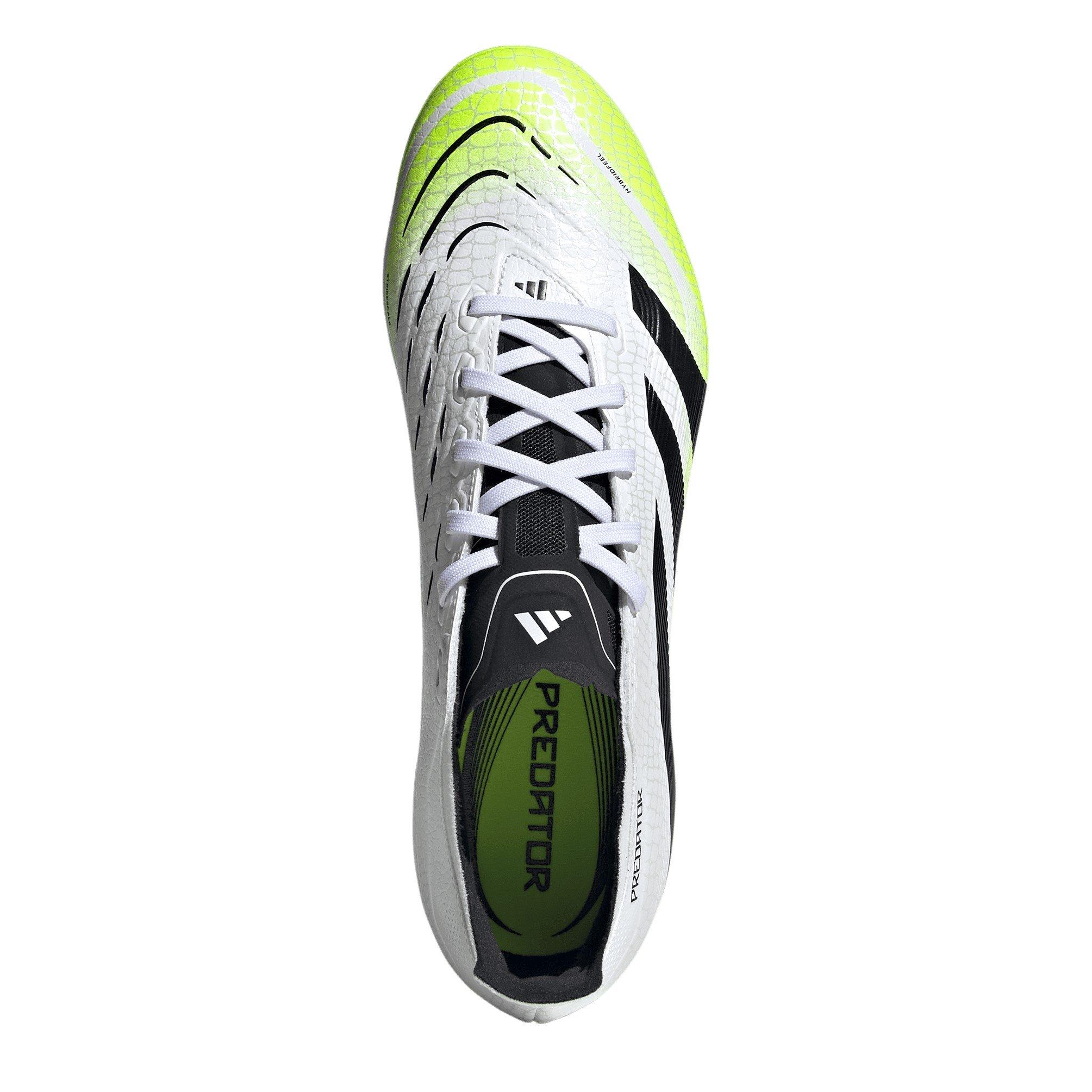 White/Blk/Lemon - adidas - Predator League Adults Multi Ground Football Boots - 5