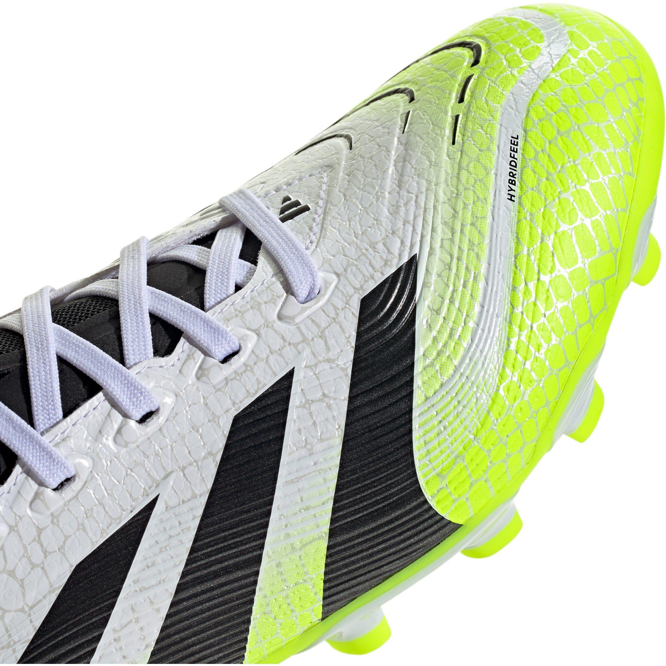White/Blk/Lemon - adidas - Predator League Adults Multi Ground Football Boots - 8