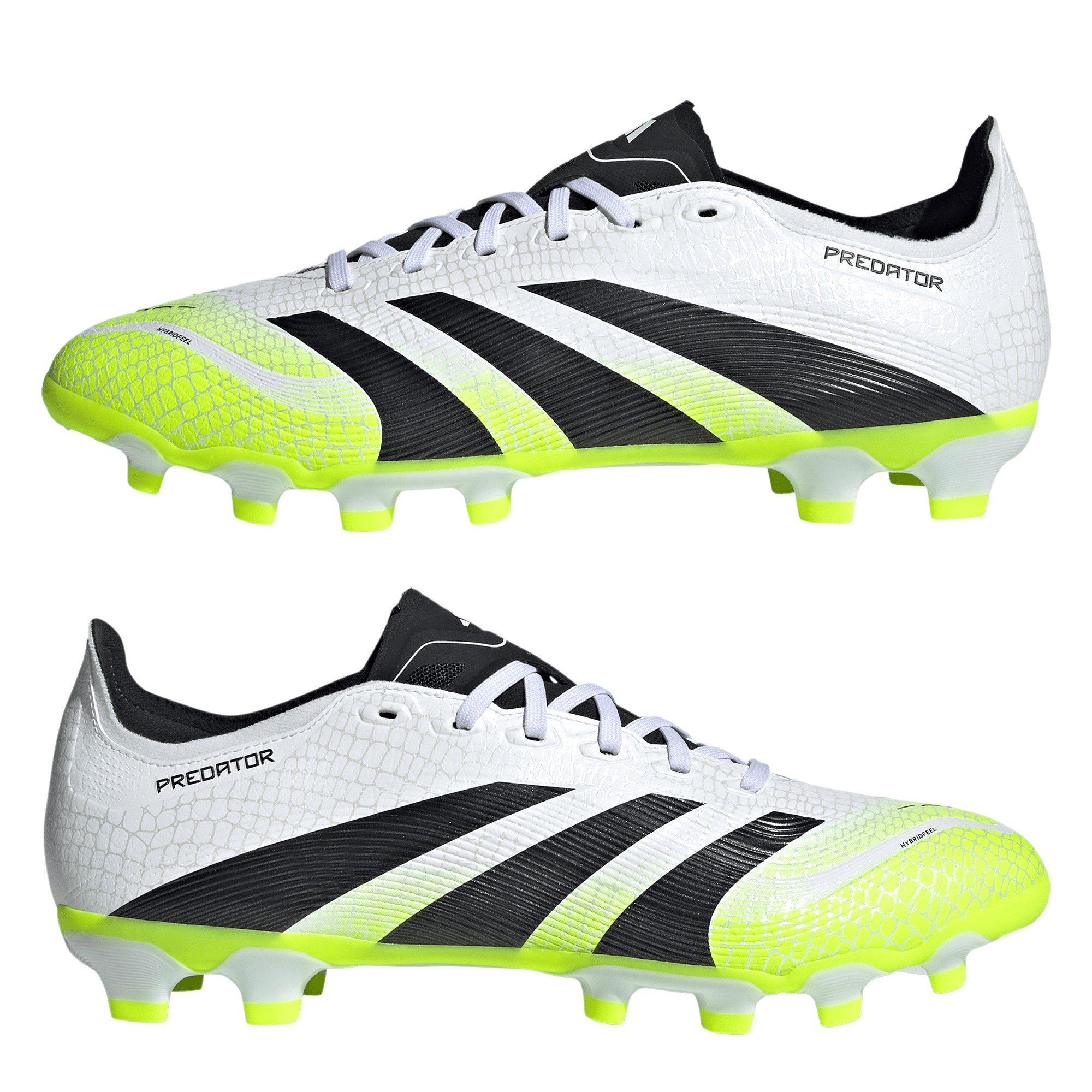 White/Blk/Lemon - adidas - Predator League Adults Multi Ground Football Boots - 9