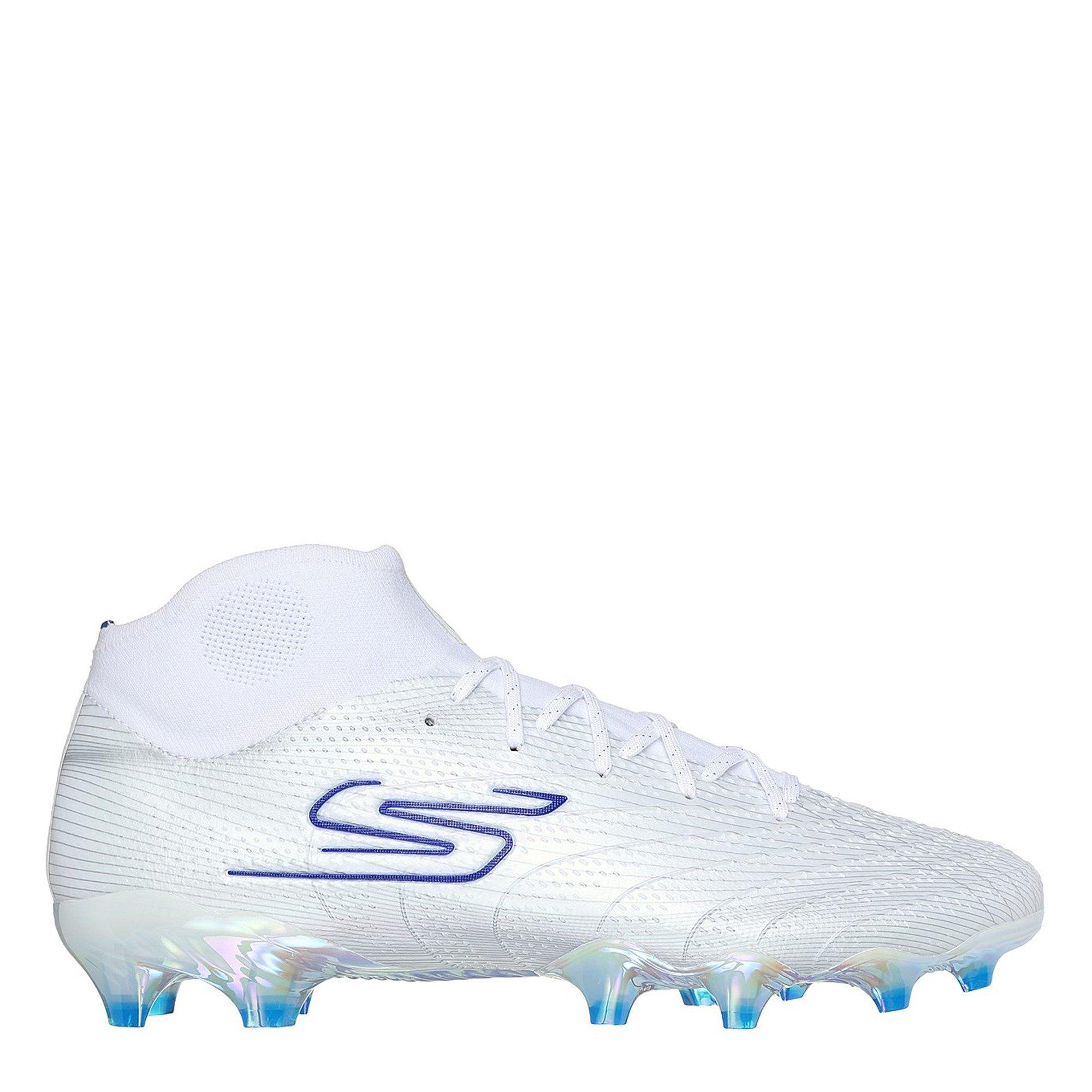 Blanco - Skechers - SKX 01 High Adults Firm Ground Football Boots - 3