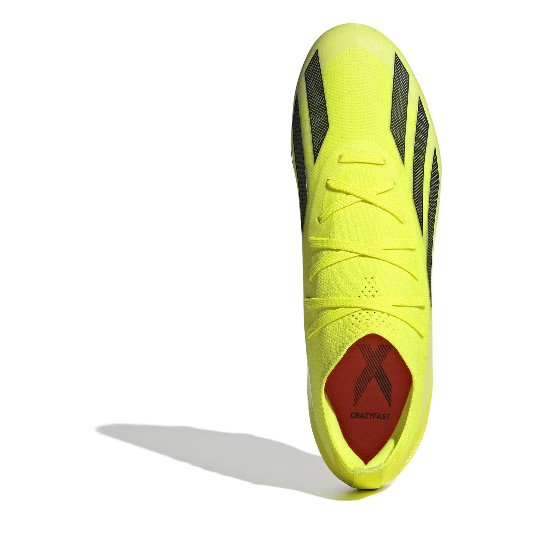 Tesoye/CBlk/Wht - adidas - X Crazyfast Pro Firm Ground Football Boots - 5