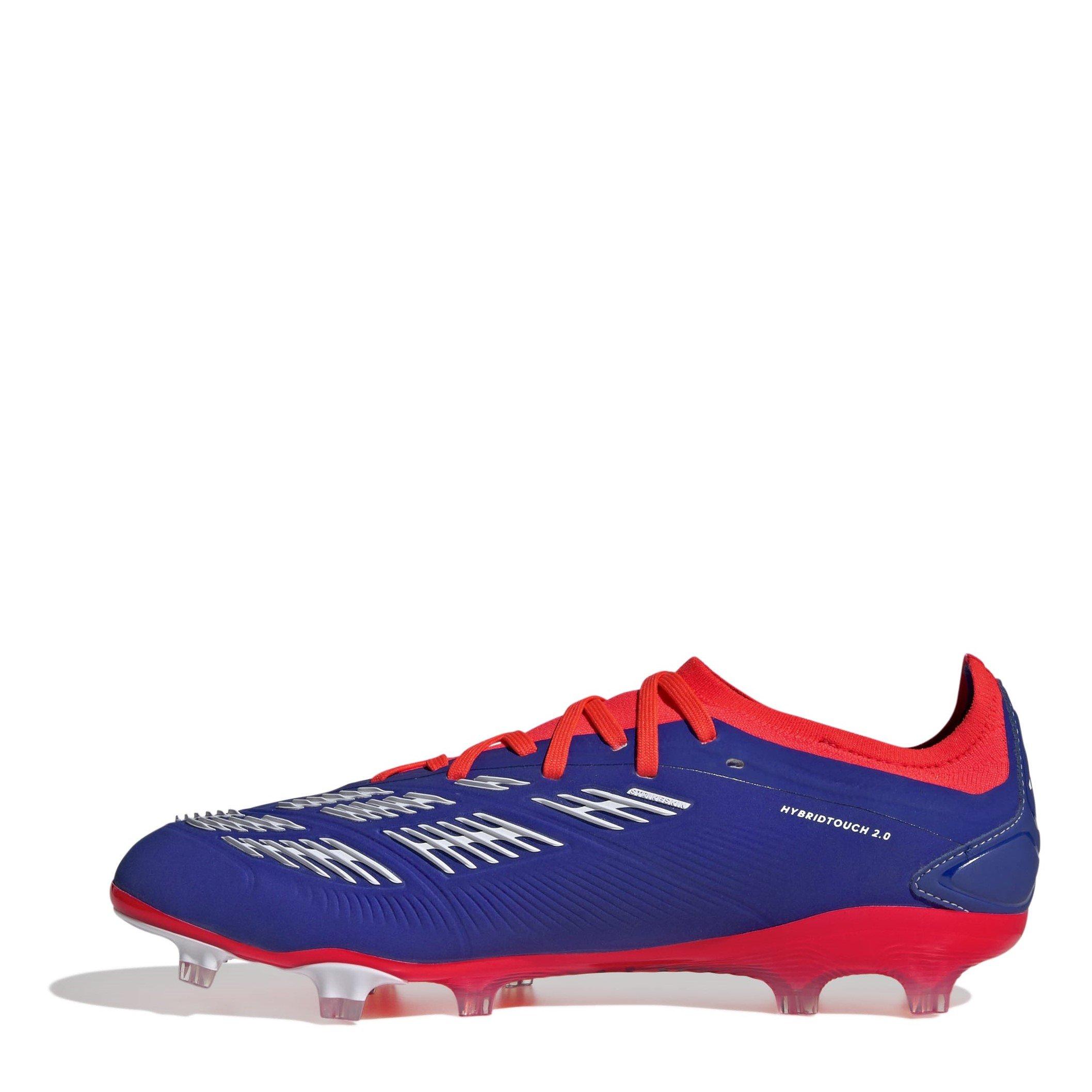 Wht/S.Red/Blue - adidas - Predator 24 Pro Firm Ground Football Boots - 2