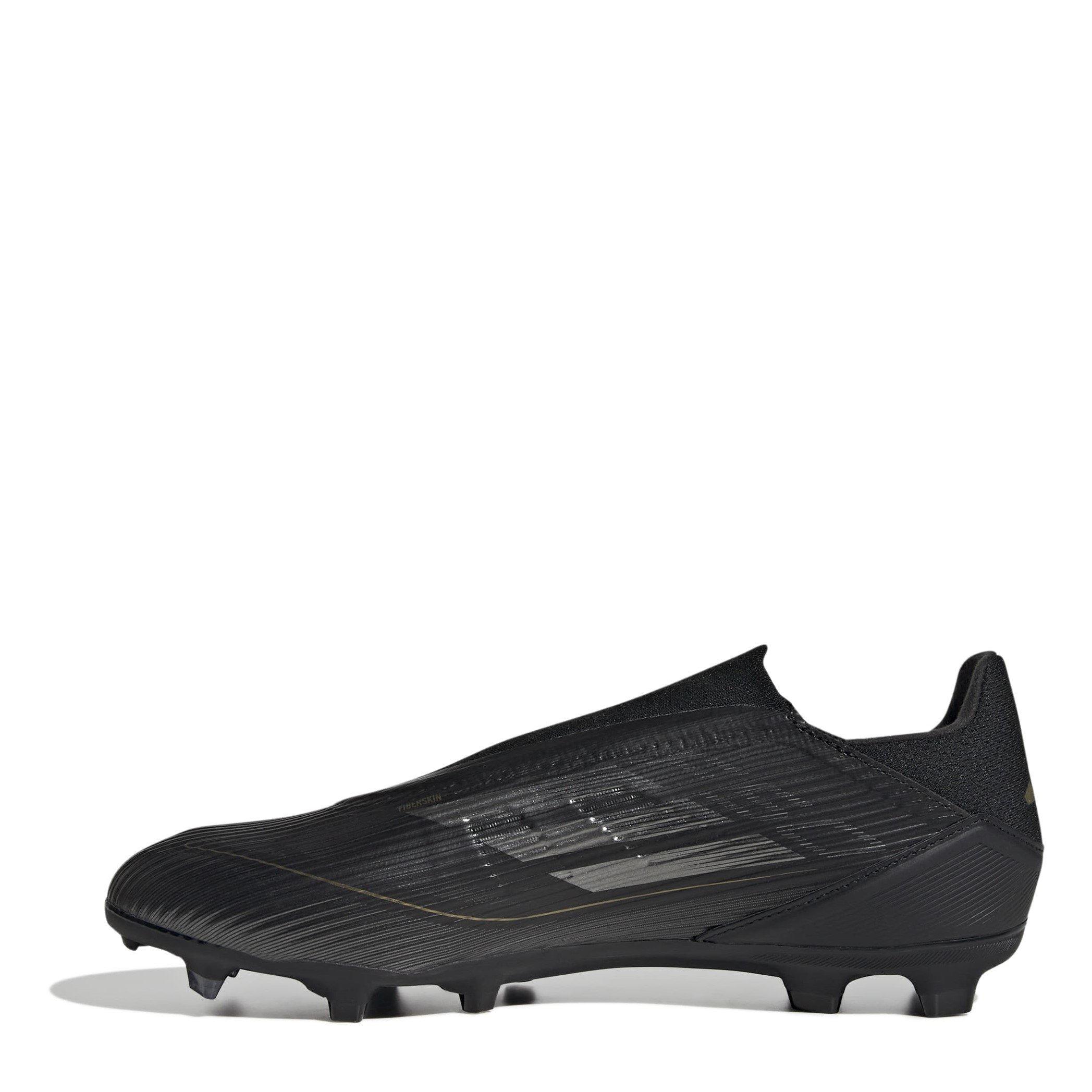 Negro/Plata - adidas - F50 League Laceless Firm Ground Football Boots - 2