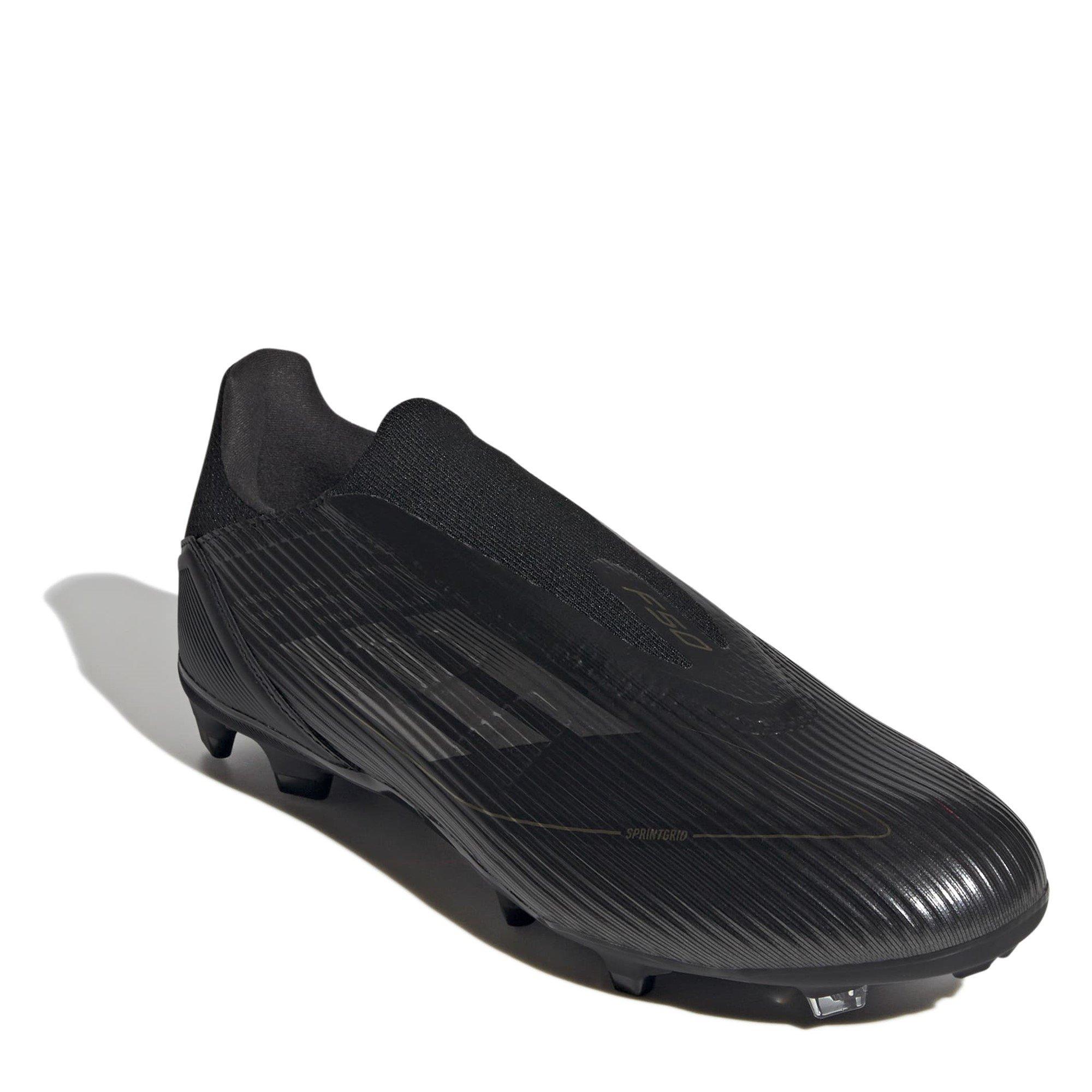 Negro/Plata - adidas - F50 League Laceless Firm Ground Football Boots - 3