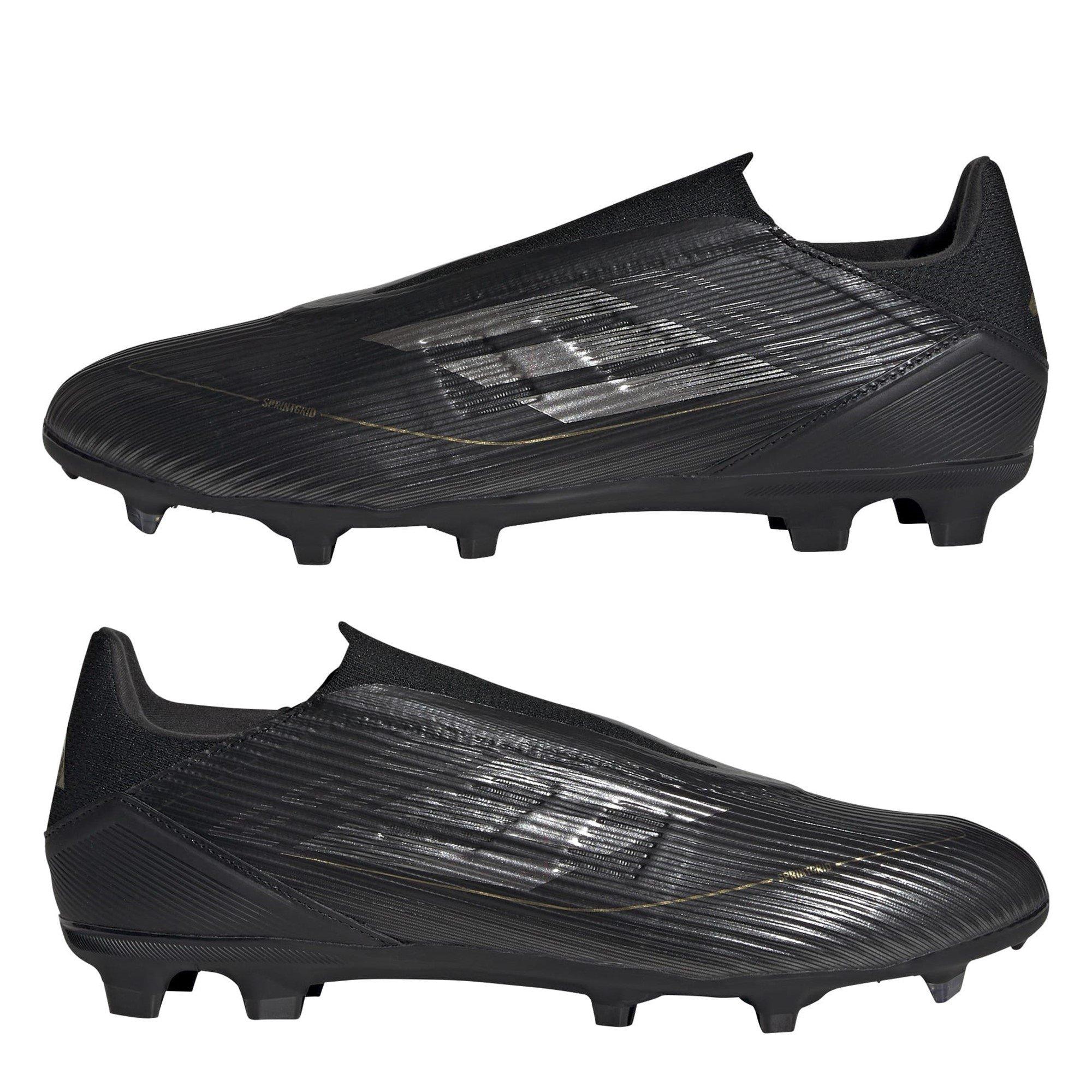 Negro/Plata - adidas - F50 League Laceless Firm Ground Football Boots - 9
